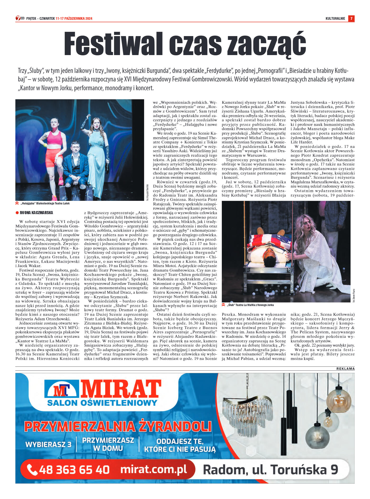 Tygodnik "7 Dni" nr 926 z dn. 11.10.2024 r. - strona 7