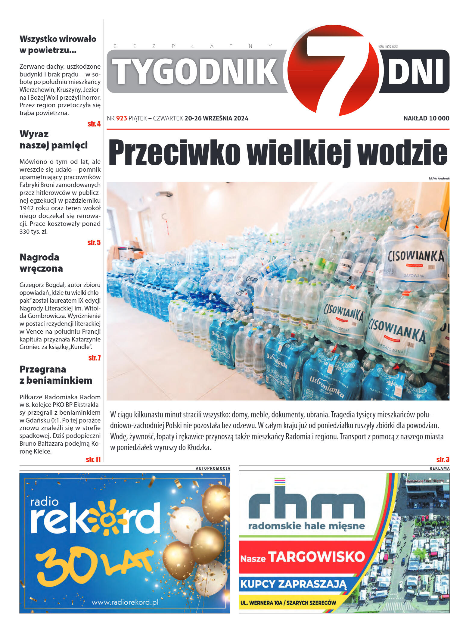 Tygodnik "7 Dni" nr 923 z dn. 20.09.2024 r. - strona 1