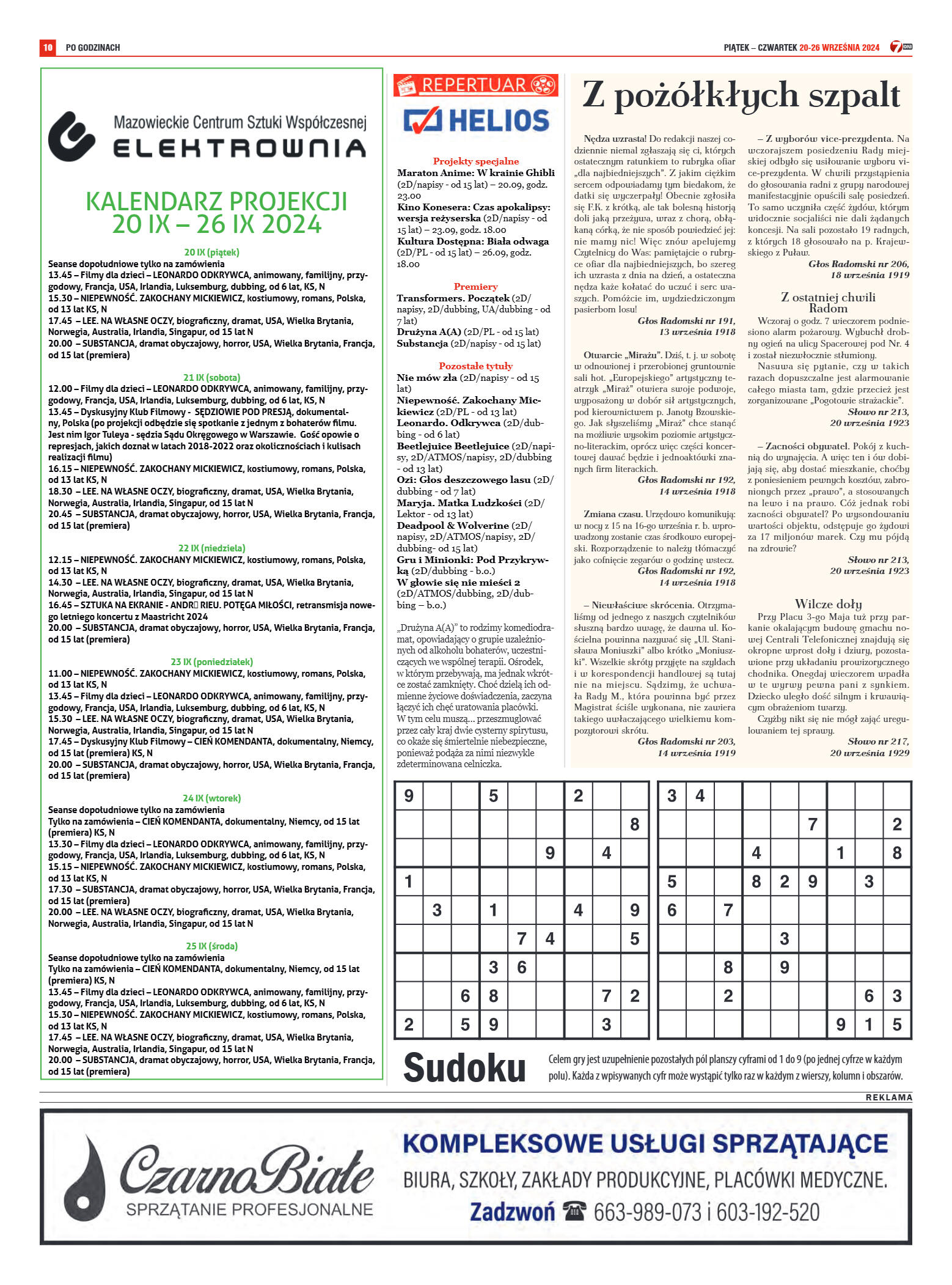 Tygodnik "7 Dni" nr 923 z dn. 20.09.2024 r. - strona 10