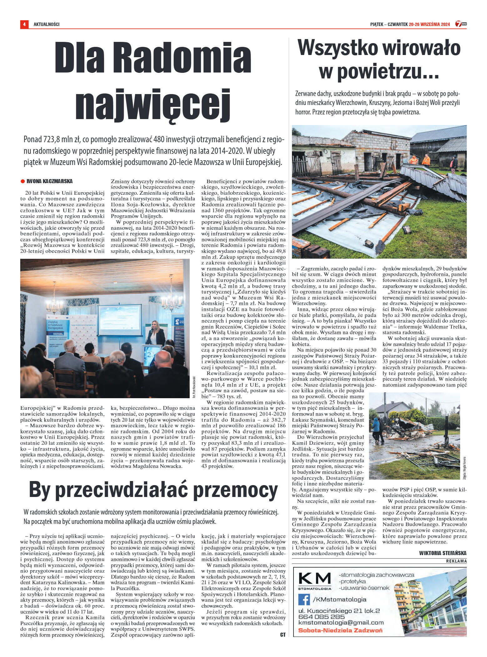 Tygodnik "7 Dni" nr 923 z dn. 20.09.2024 r. - strona 4