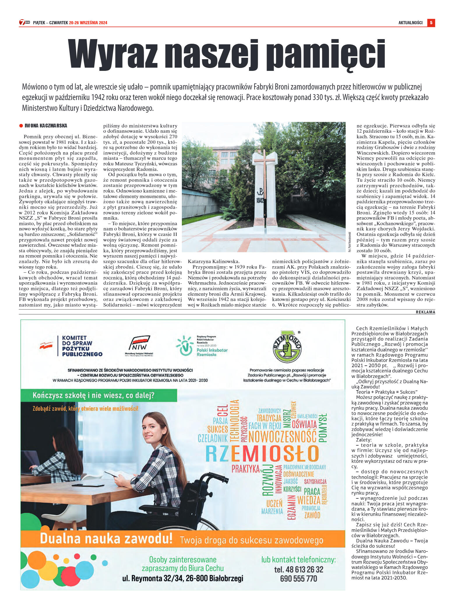 Tygodnik "7 Dni" nr 923 z dn. 20.09.2024 r. - strona 5