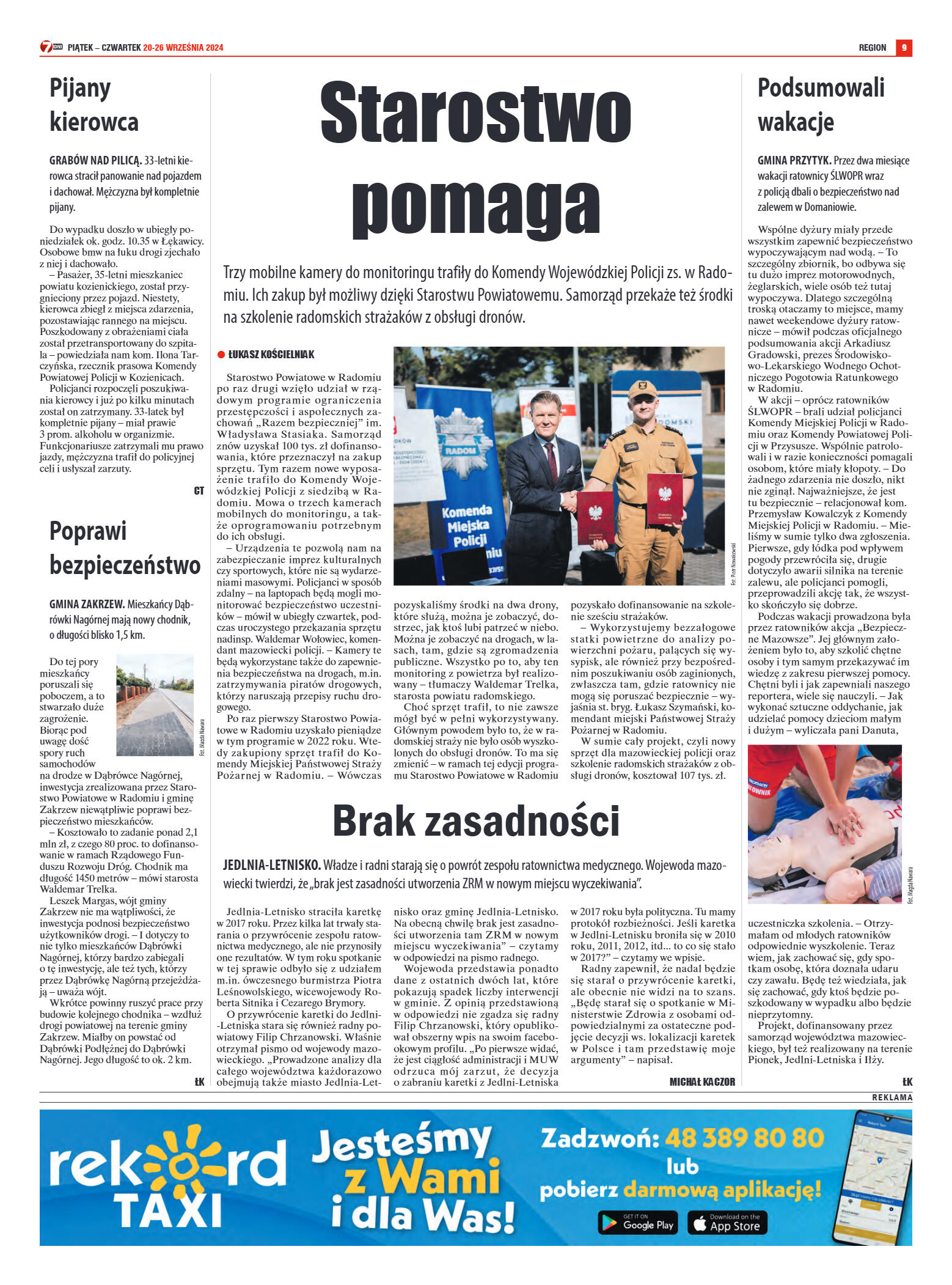 Tygodnik "7 Dni" nr 923 z dn. 20.09.2024 r. - strona 9