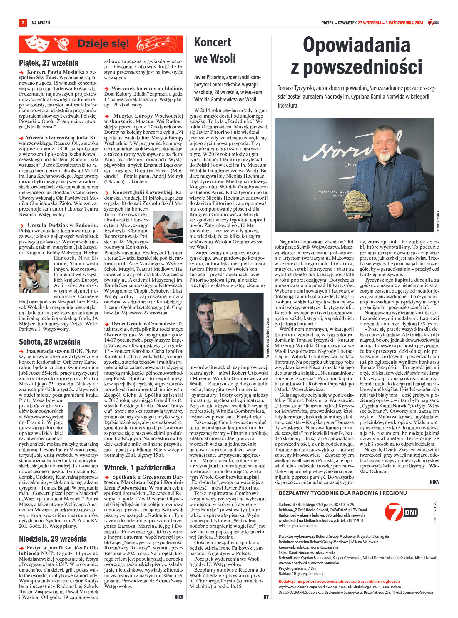 Tygodnik "7 Dni" nr 924 z dn. 27.09.2024 r. - strona 2