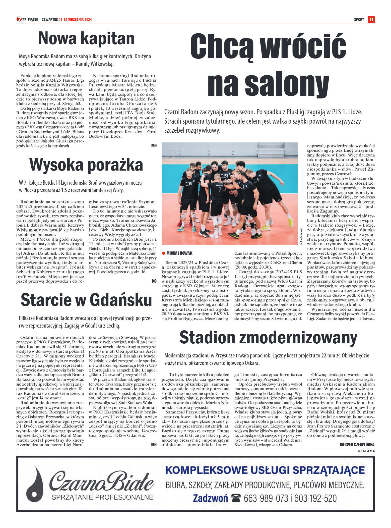 Tygodnik "7 Dni" nr 922 z dn. 13.09.2024 r. - strona 11