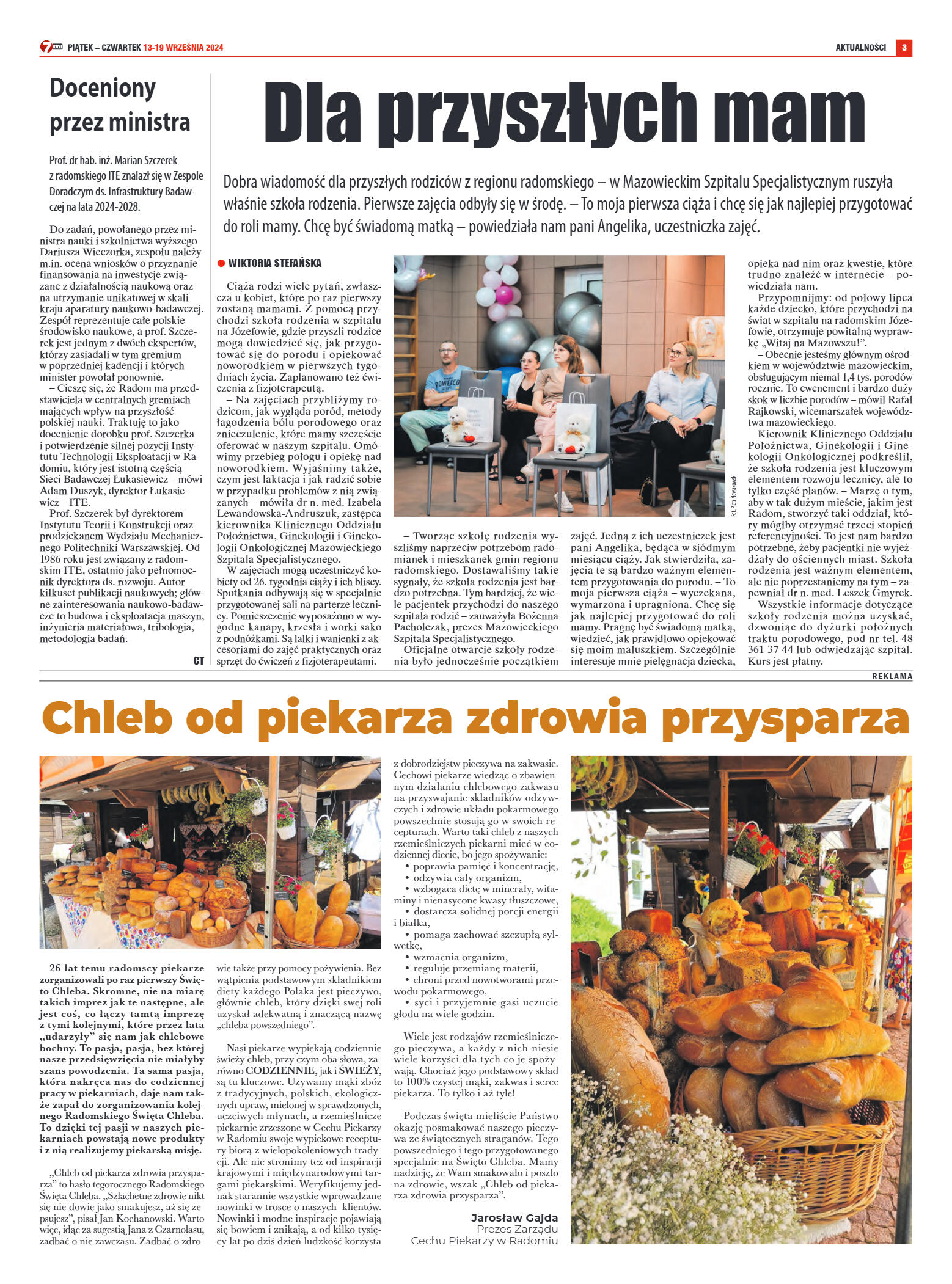 Tygodnik "7 Dni" nr 922 z dn. 13.09.2024 r. - strona 3