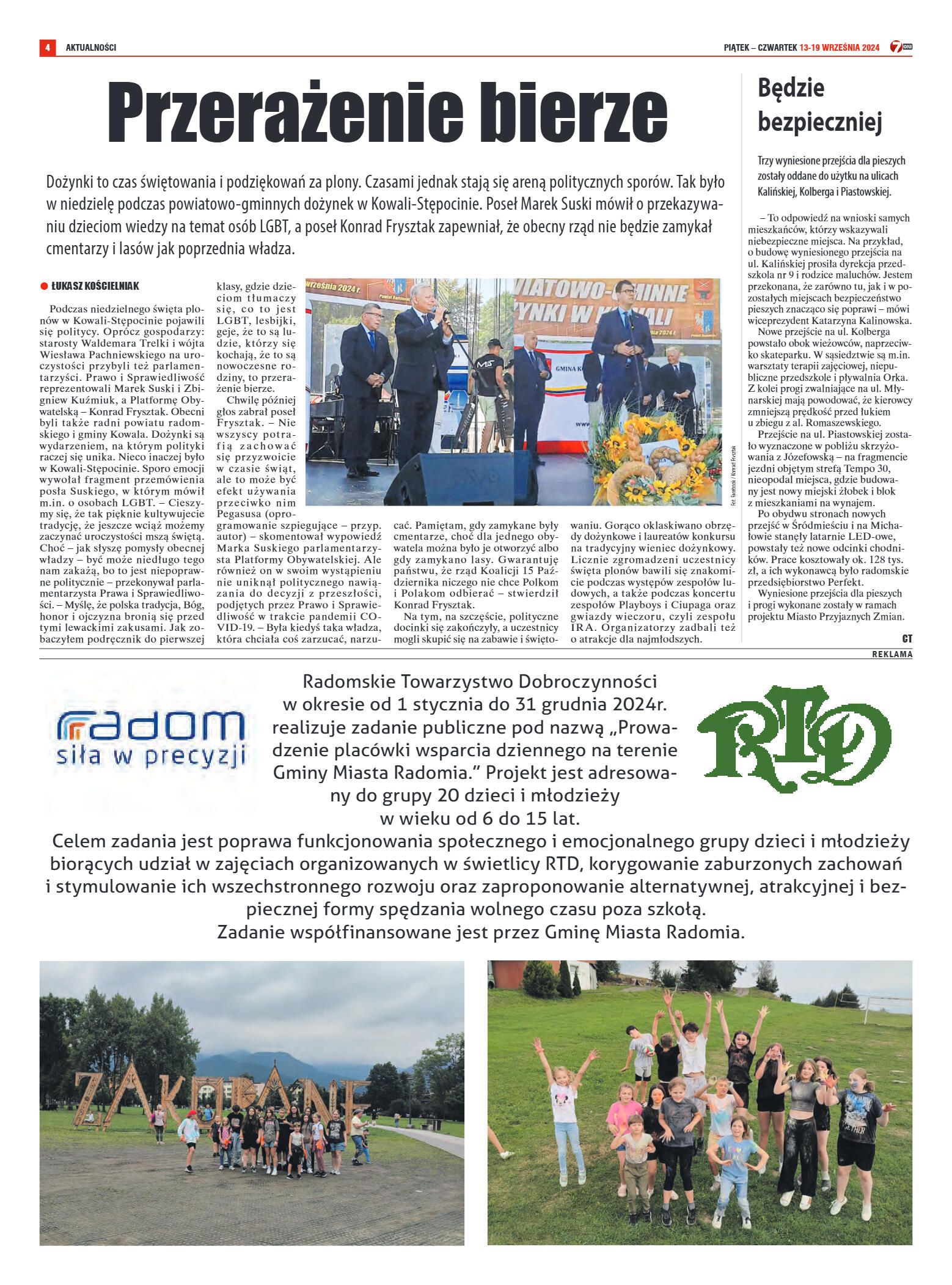 Tygodnik "7 Dni" nr 922 z dn. 13.09.2024 r. - strona 4