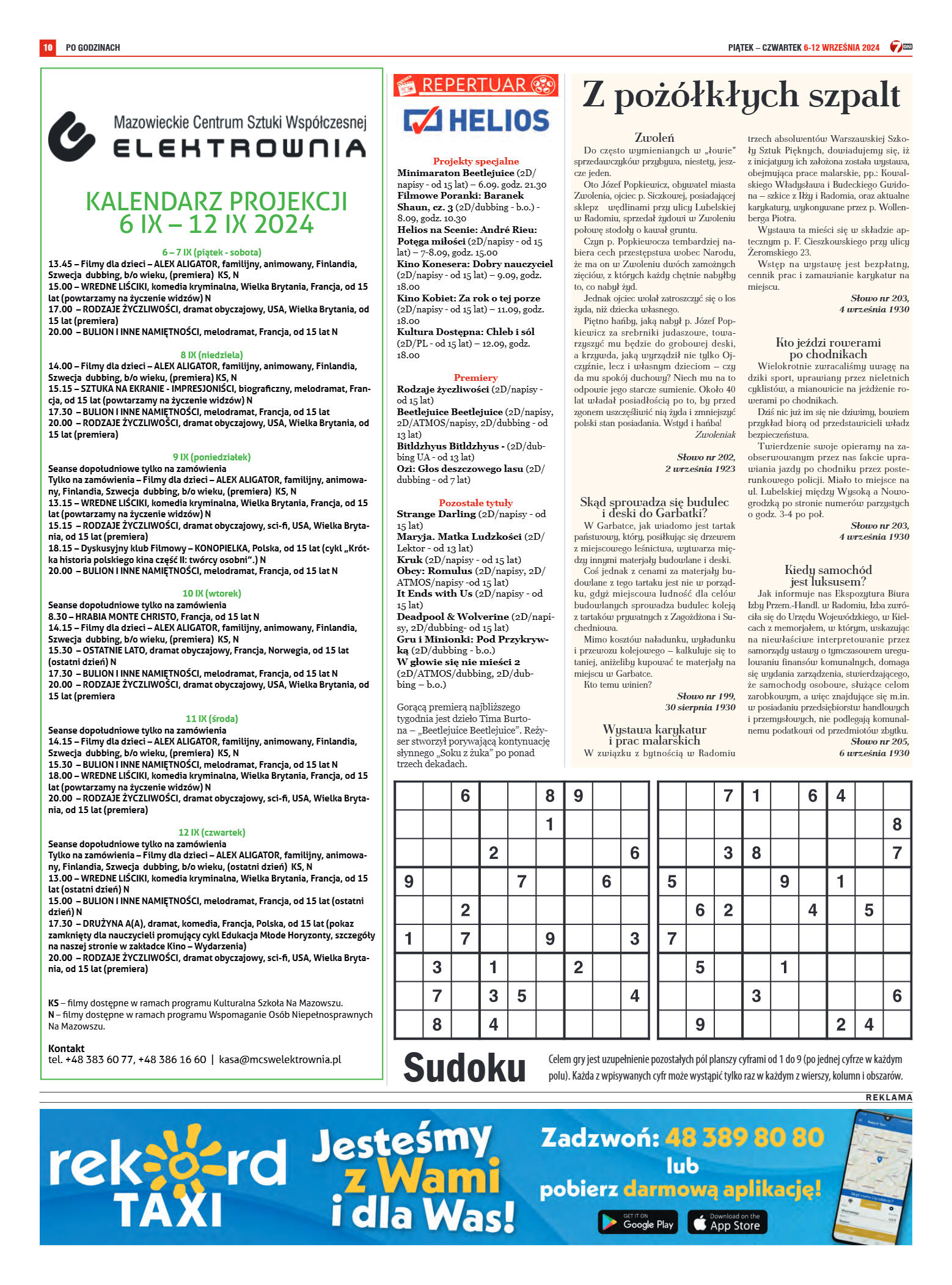 Tygodnik "7 Dni" nr 921 z dn. 06.09.2024 r. - strona 10