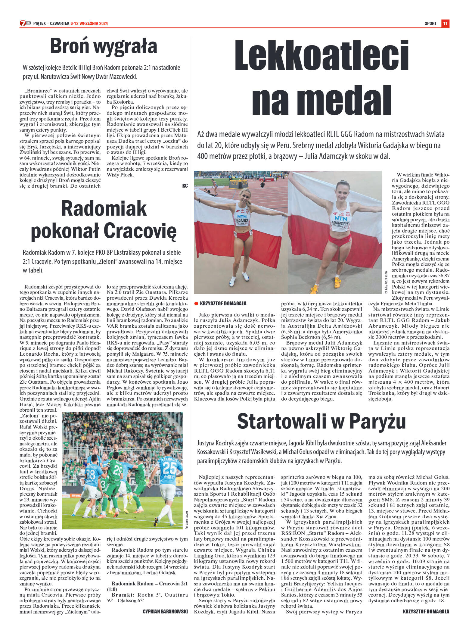 Tygodnik "7 Dni" nr 921 z dn. 06.09.2024 r. - strona 11