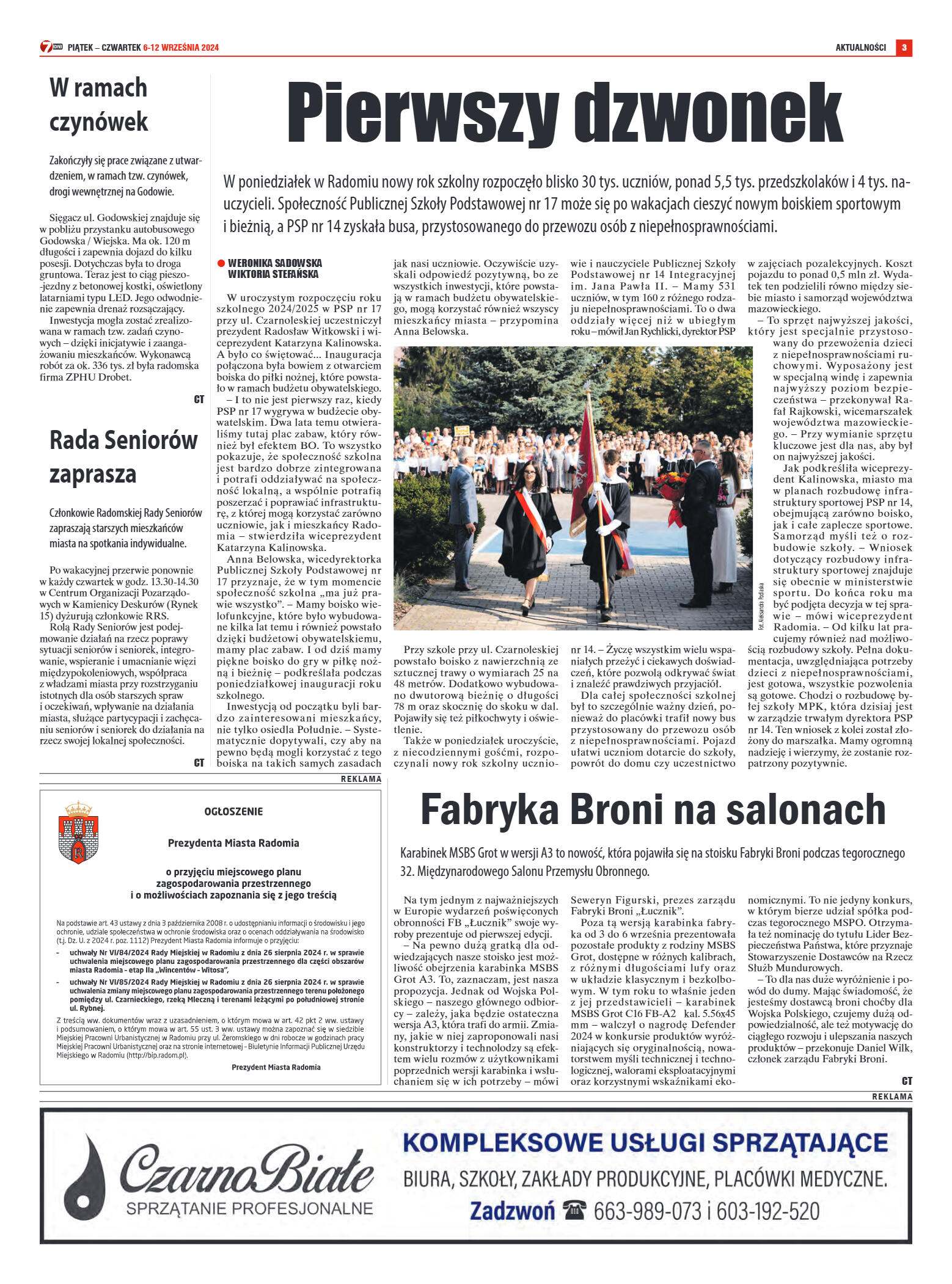 Tygodnik "7 Dni" nr 921 z dn. 06.09.2024 r. - strona 3