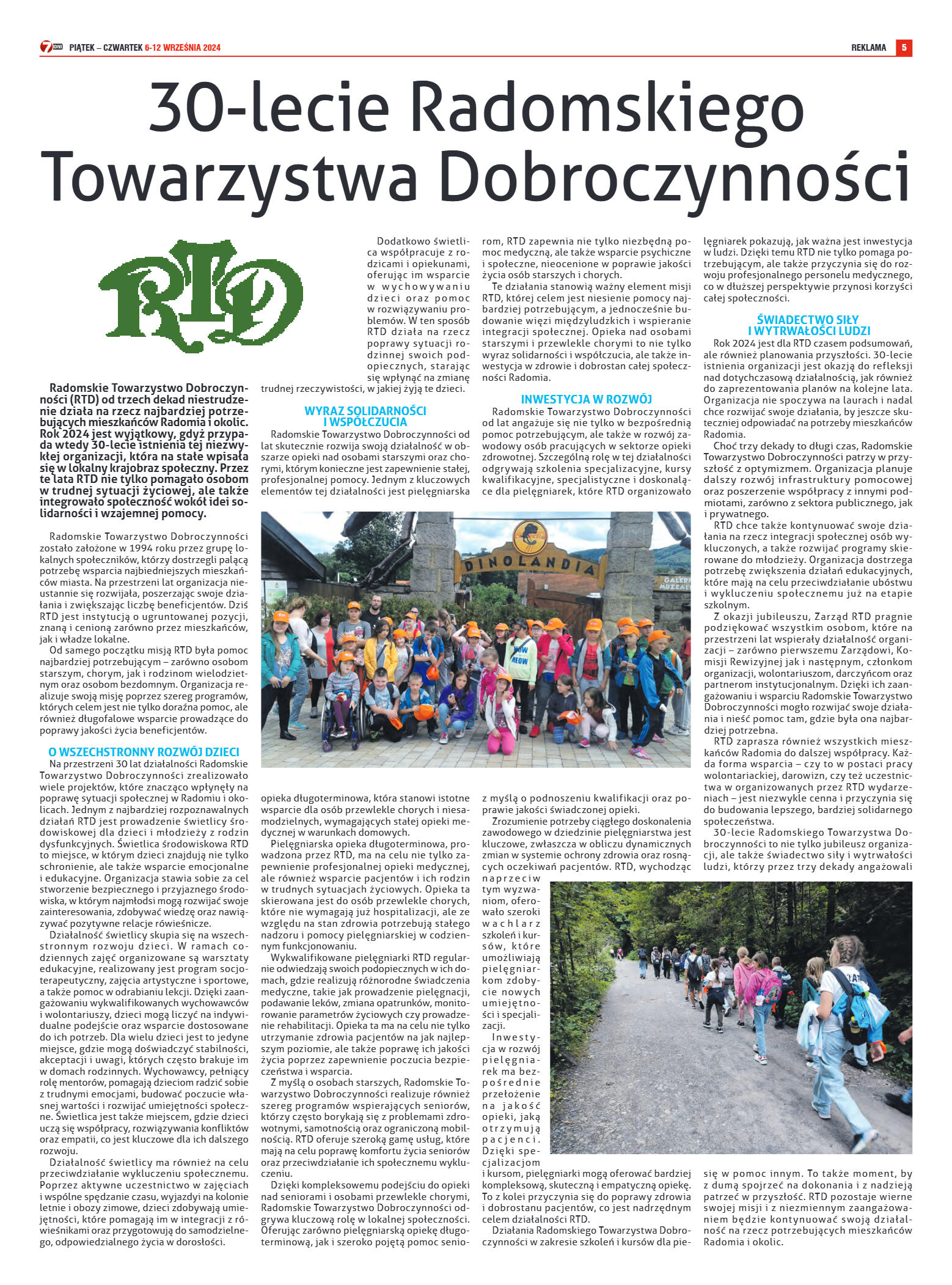 Tygodnik "7 Dni" nr 921 z dn. 06.09.2024 r. - strona 5