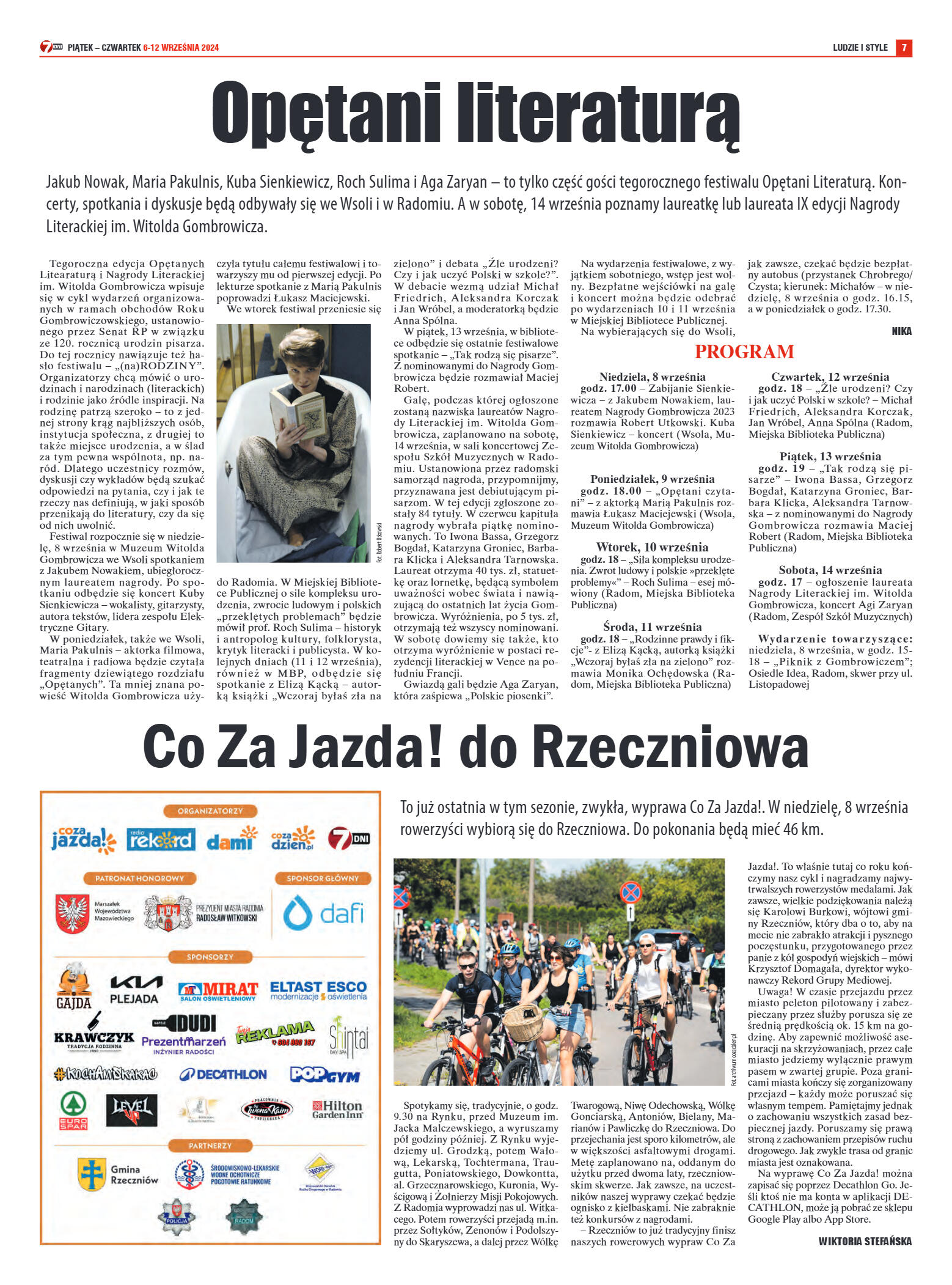 Tygodnik "7 Dni" nr 921 z dn. 06.09.2024 r. - strona 7