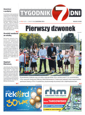 Tygodnik "7 Dni" nr 921 z dn. 06.09.2024 r. - strona 1