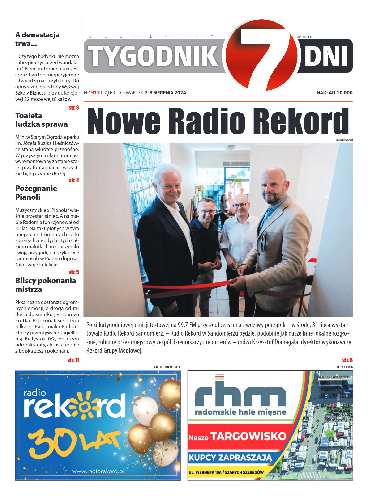Tygodnik "7 Dni" nr 917 z dn. 02.08.2024 r. - strona 1