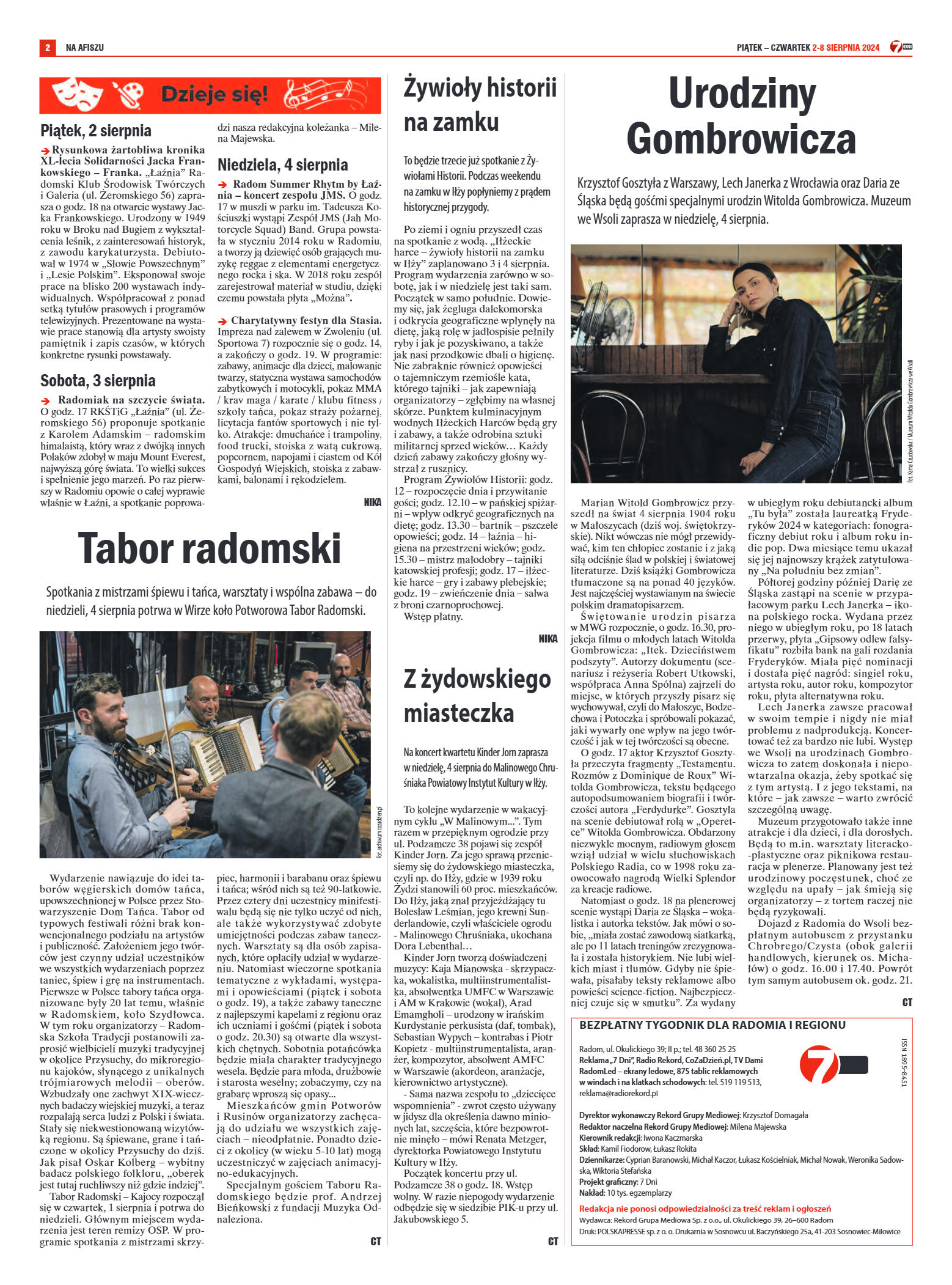 Tygodnik "7 Dni" nr 917 z dn. 02.08.2024 r. - strona 2