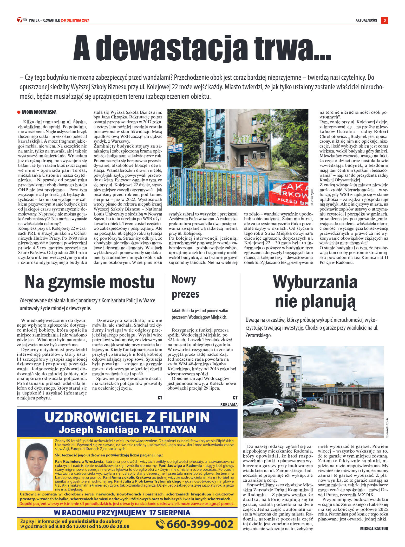 Tygodnik "7 Dni" nr 917 z dn. 02.08.2024 r. - strona 3