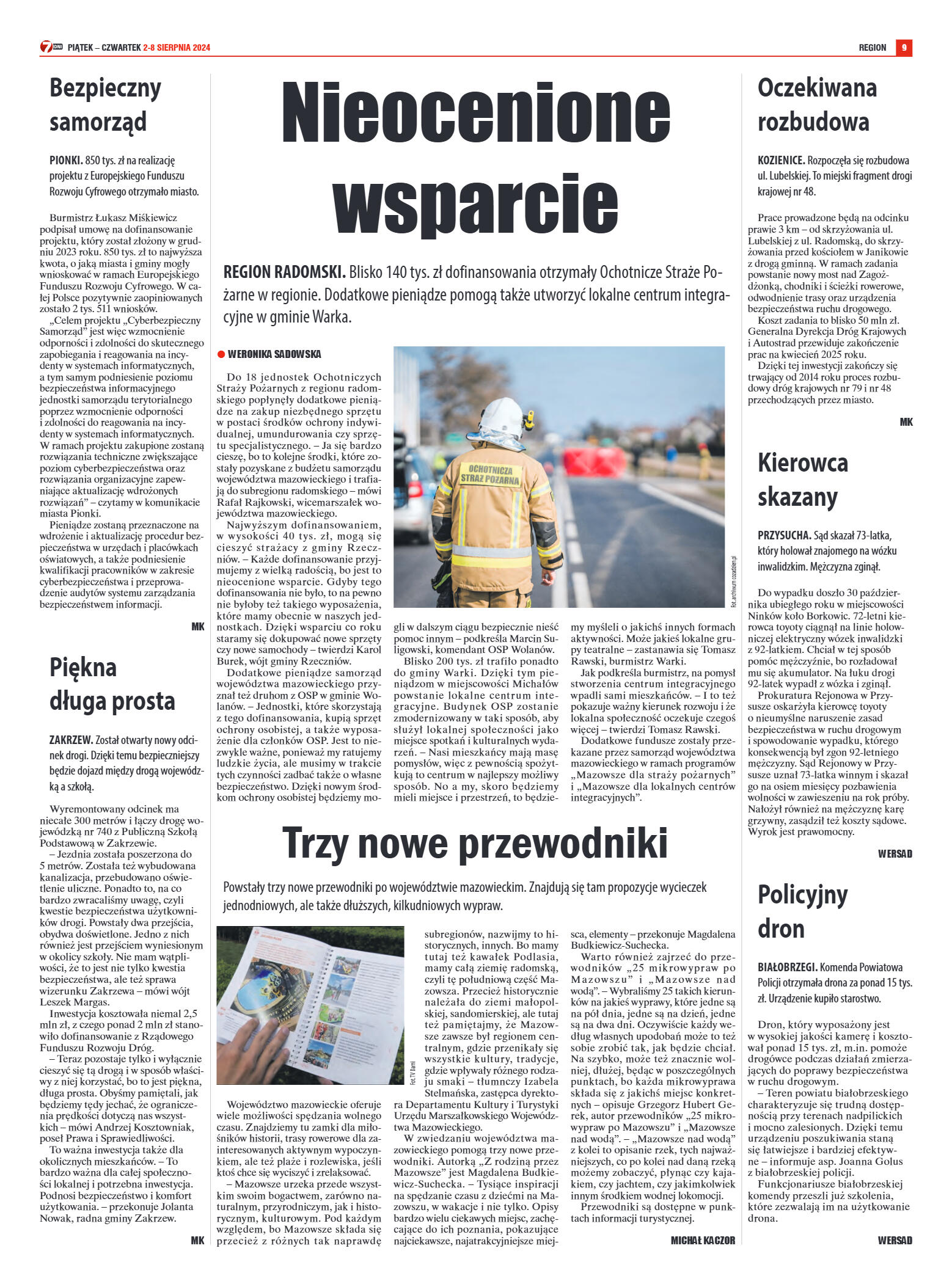 Tygodnik "7 Dni" nr 917 z dn. 02.08.2024 r. - strona 9