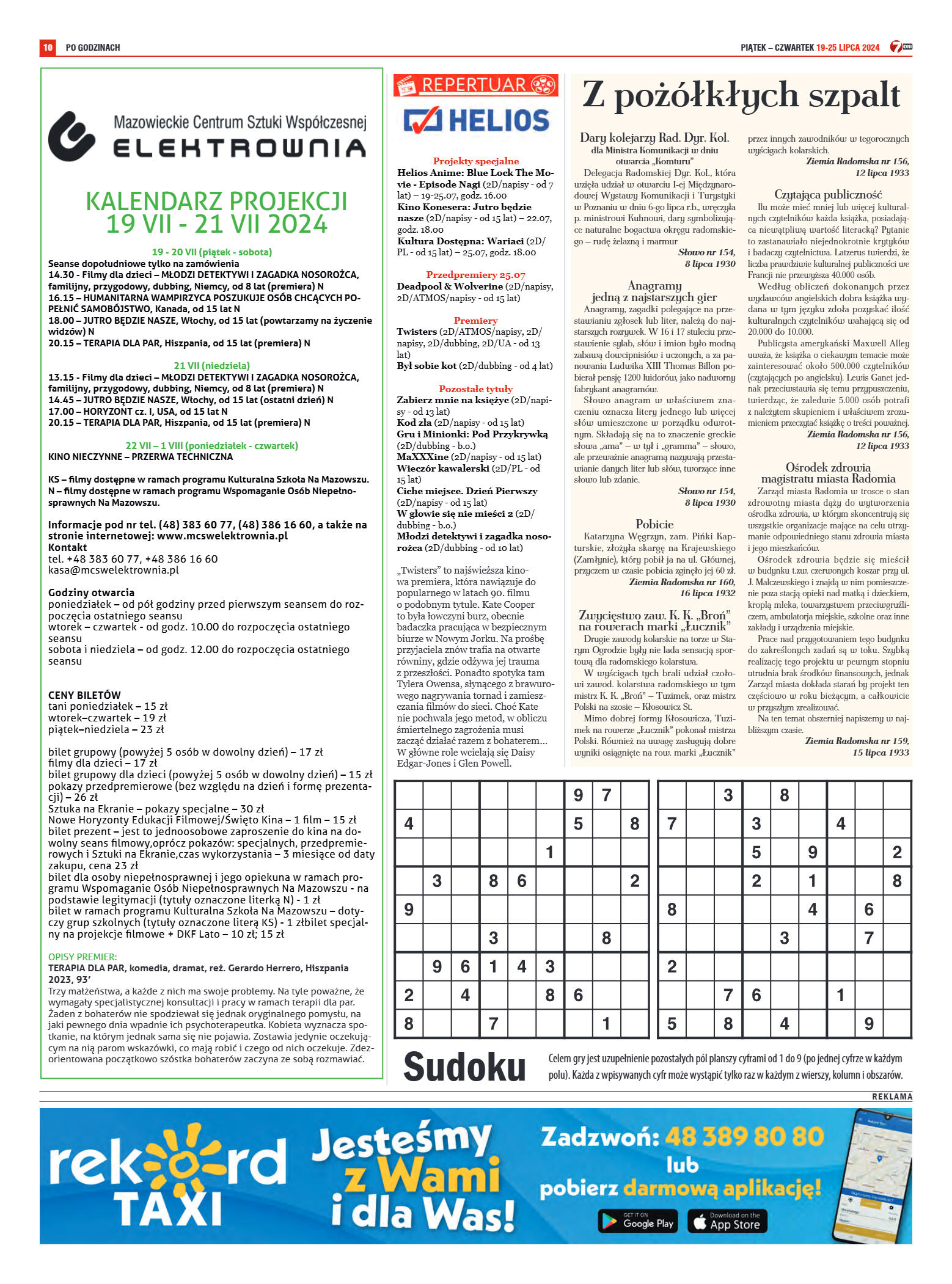 Tygodnik "7 Dni" nr 915 z dn. 19.07.2024 r. - strona 10