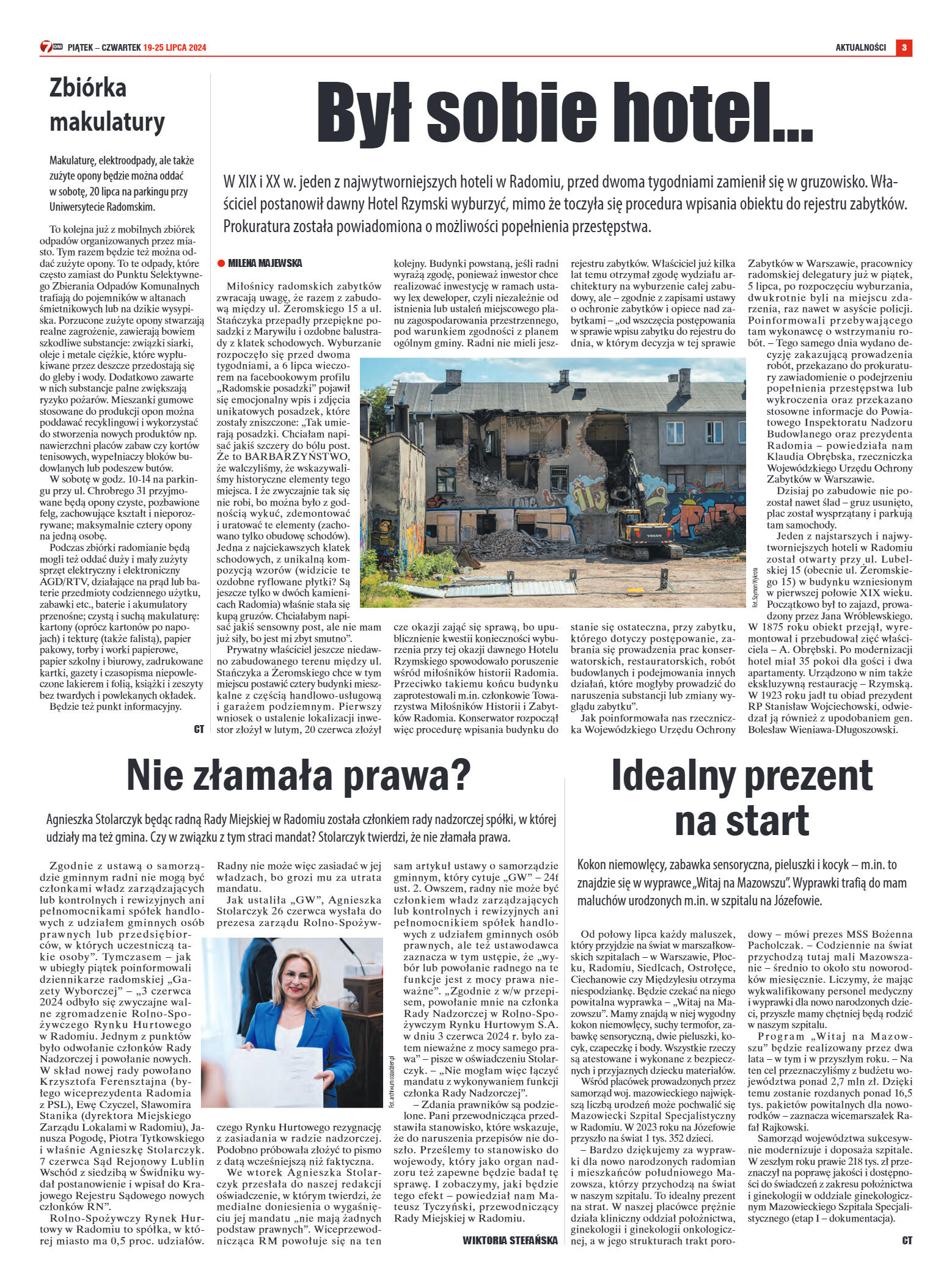 Tygodnik "7 Dni" nr 915 z dn. 19.07.2024 r. - strona 3