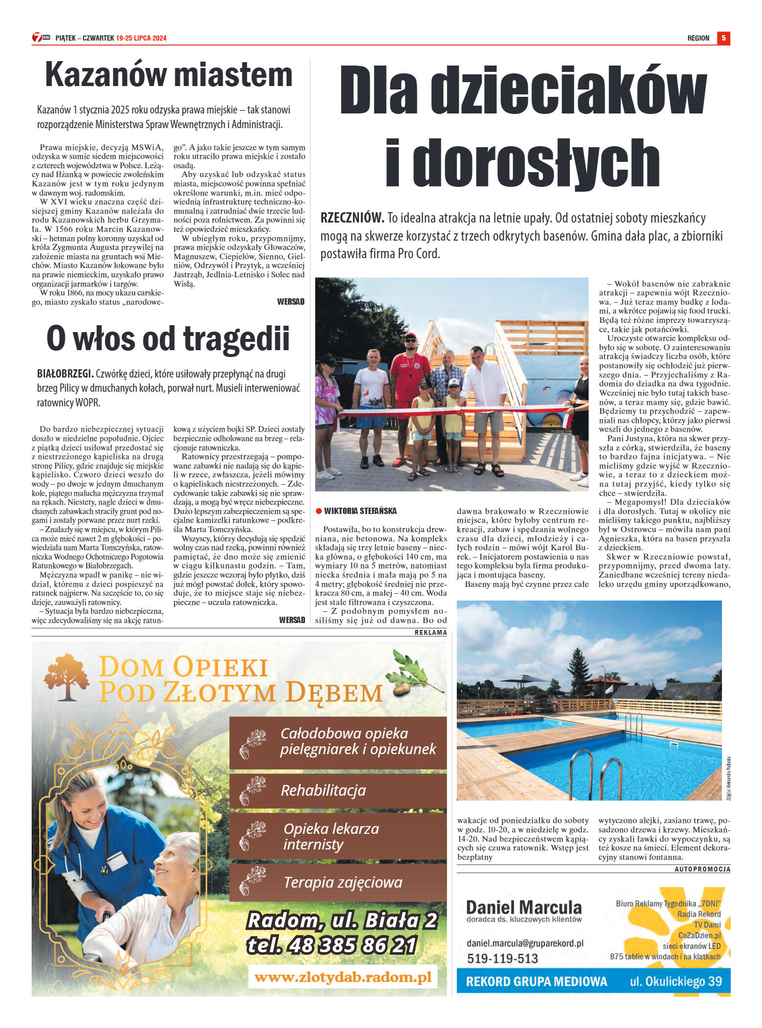 Tygodnik "7 Dni" nr 915 z dn. 19.07.2024 r. - strona 5