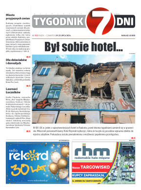 Tygodnik "7 Dni" nr 915 z dn. 19.07.2024 r. - strona 1