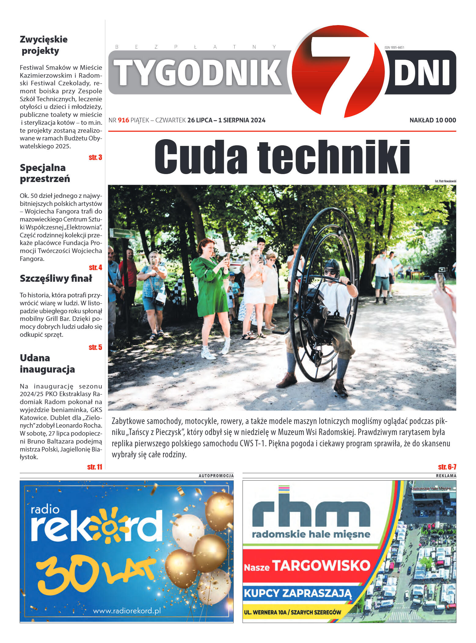 Tygodnik "7 Dni" nr 916 z dn. 26.07.2024 r. - strona 1