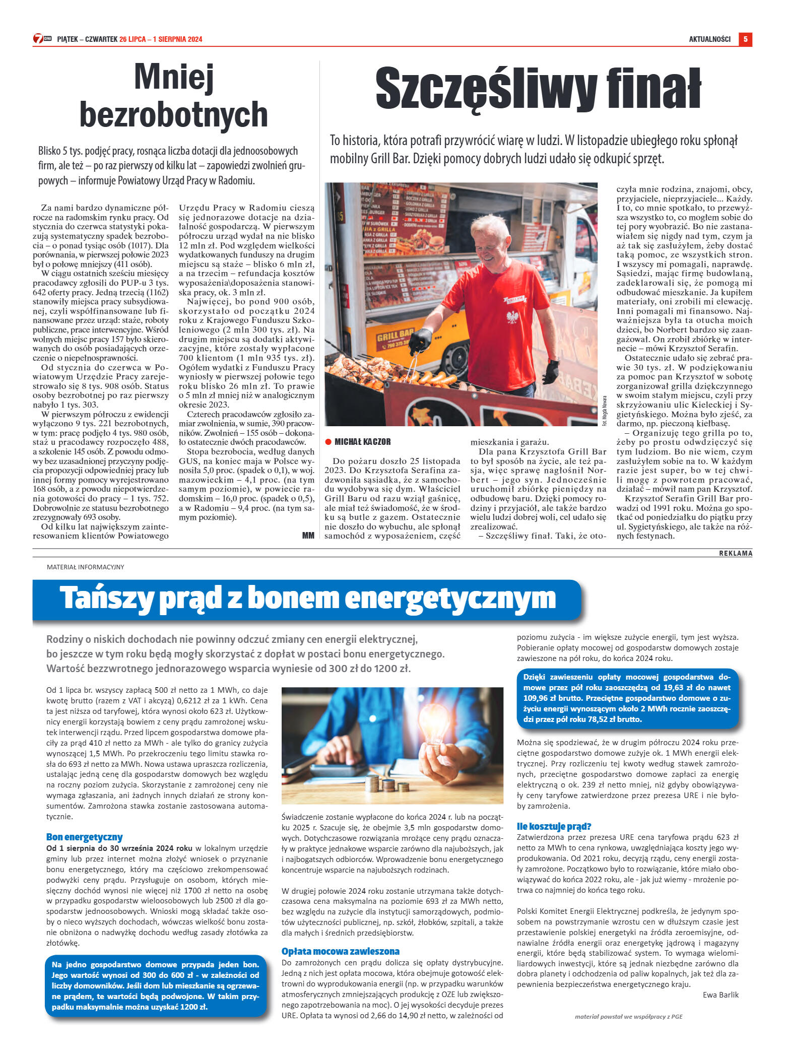 Tygodnik "7 Dni" nr 916 z dn. 26.07.2024 r. - strona 5