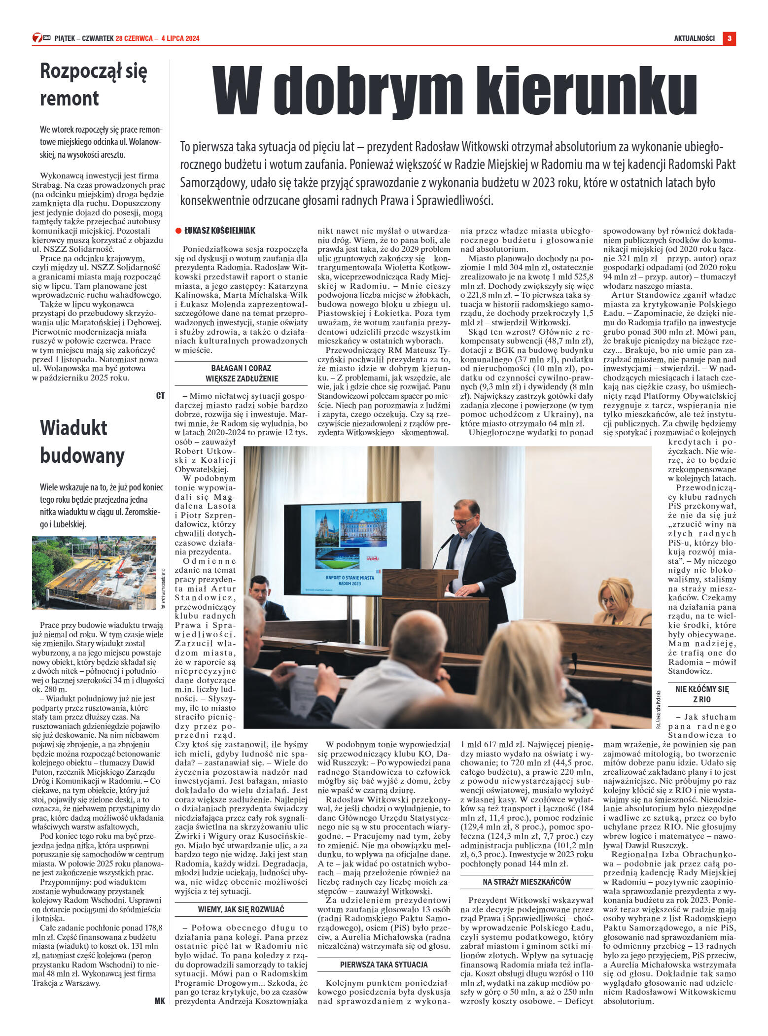 Tygodnik "7 Dni" nr 913 z dn. 28.06.2024 r. - strona 3