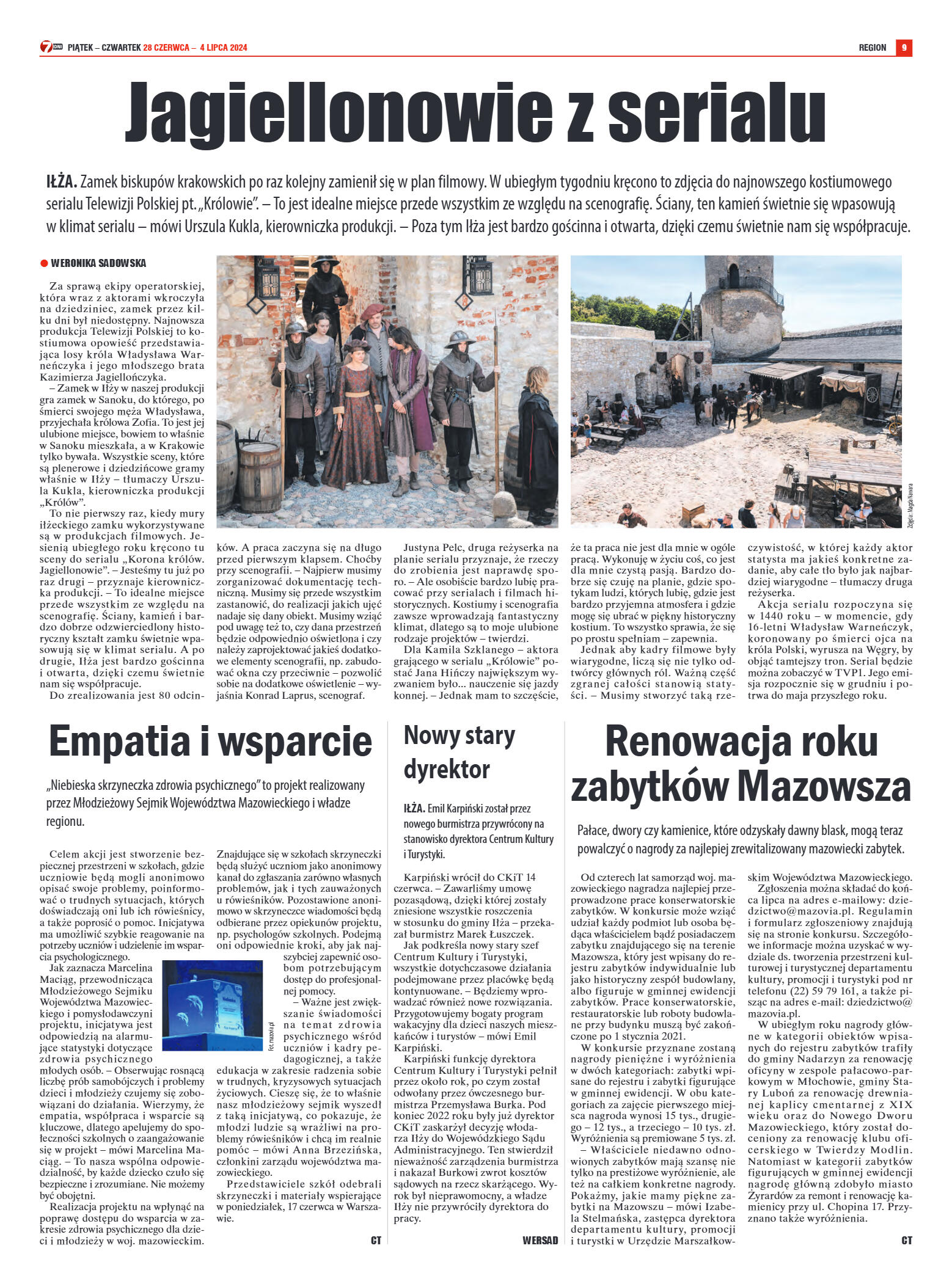 Tygodnik "7 Dni" nr 913 z dn. 28.06.2024 r. - strona 9