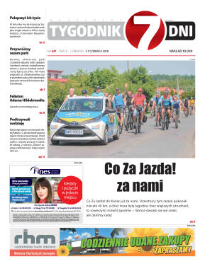Tygodnik "7 Dni" nr 637 z dn. 1.06.2018 - strona 1