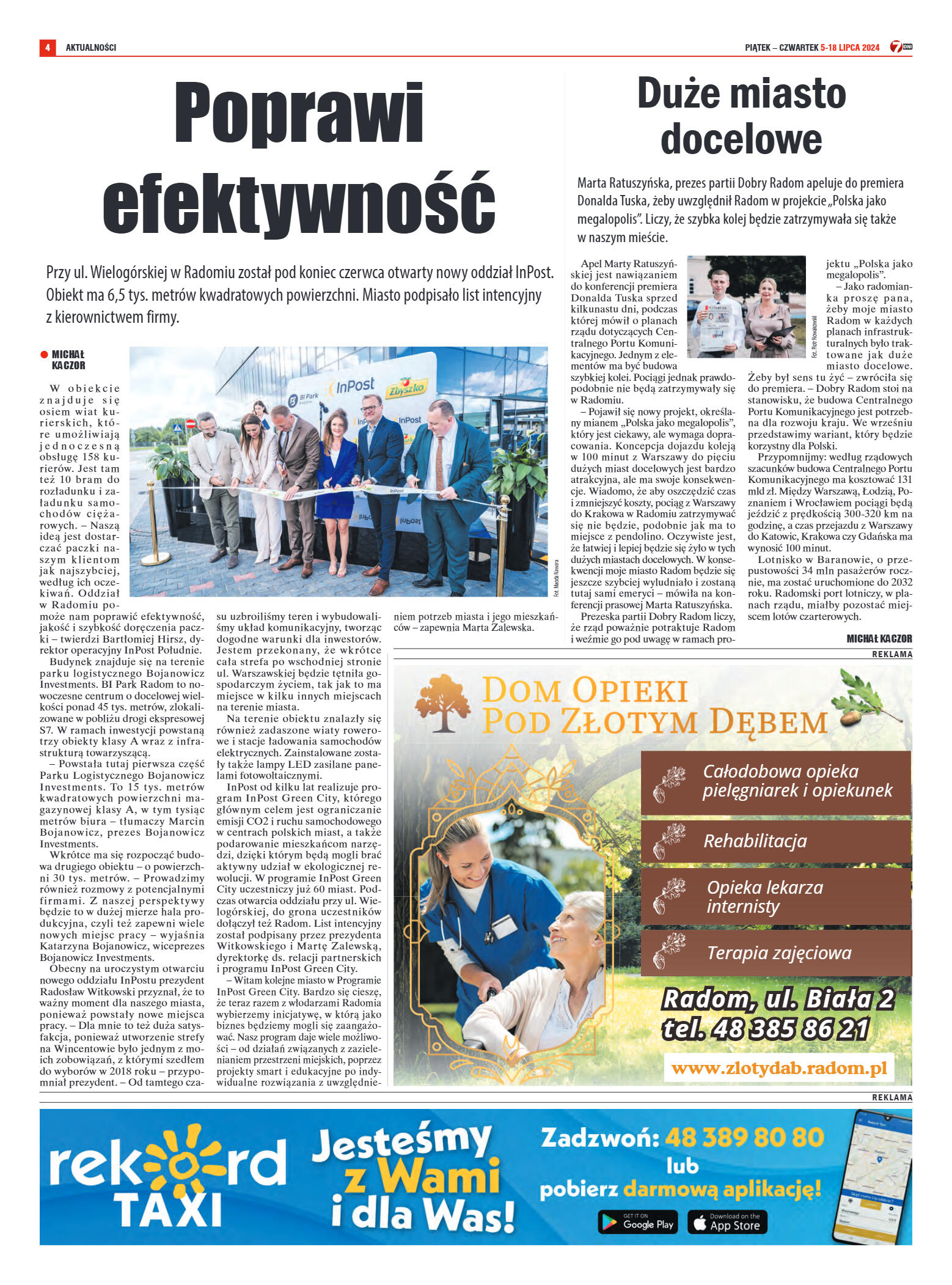 Tygodnik "7 Dni" nr 914 z dn. 5.07.2024 r. - strona 4