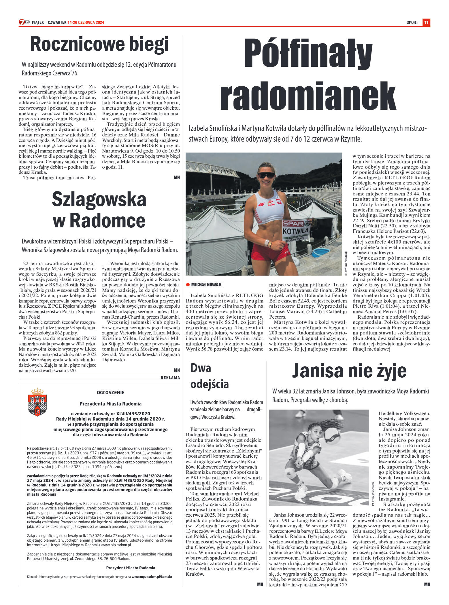 Tygodnik "7 Dni" nr 911 z dn. 14.06.2024 r. - strona 11