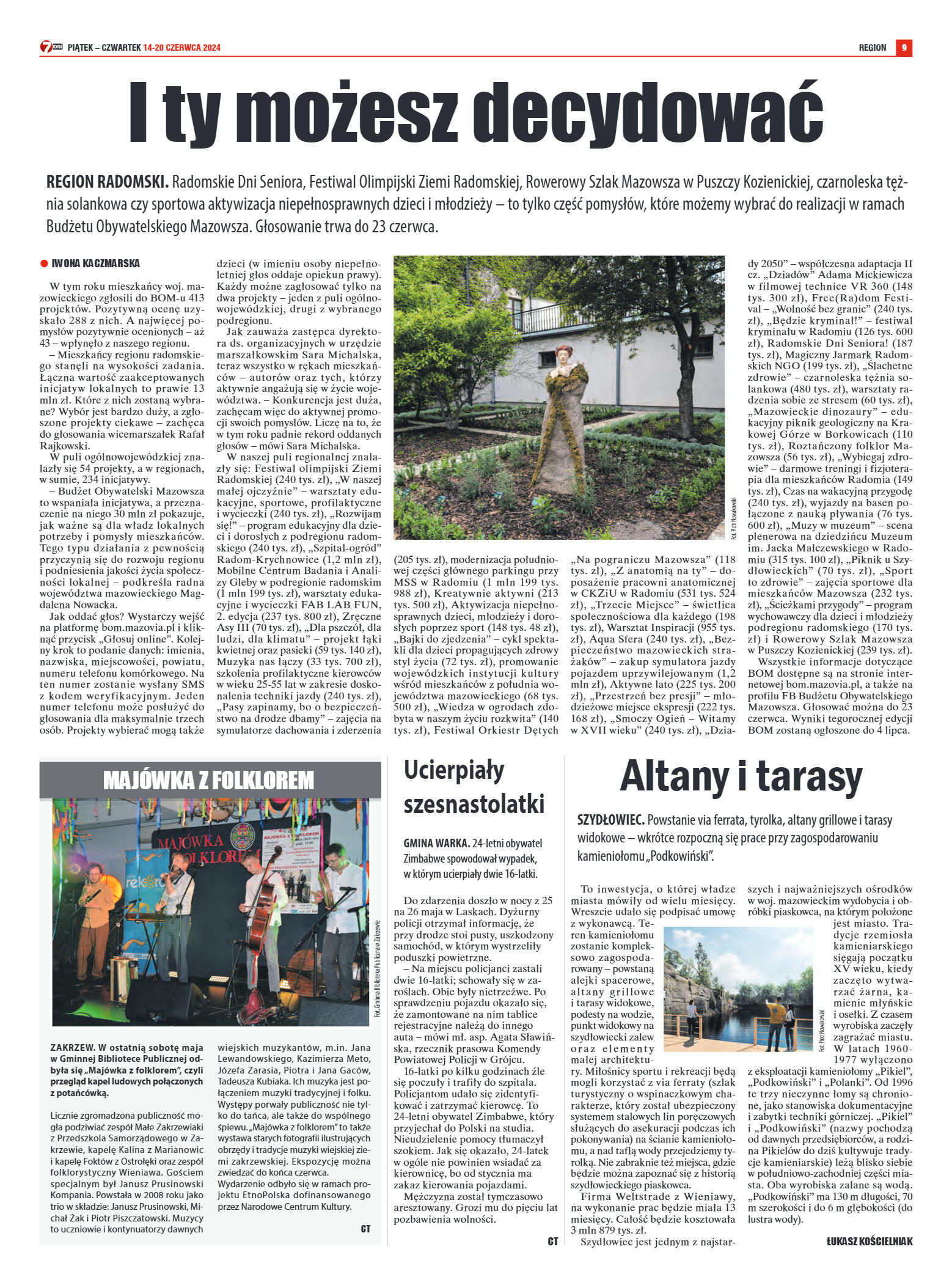 Tygodnik "7 Dni" nr 911 z dn. 14.06.2024 r. - strona 9