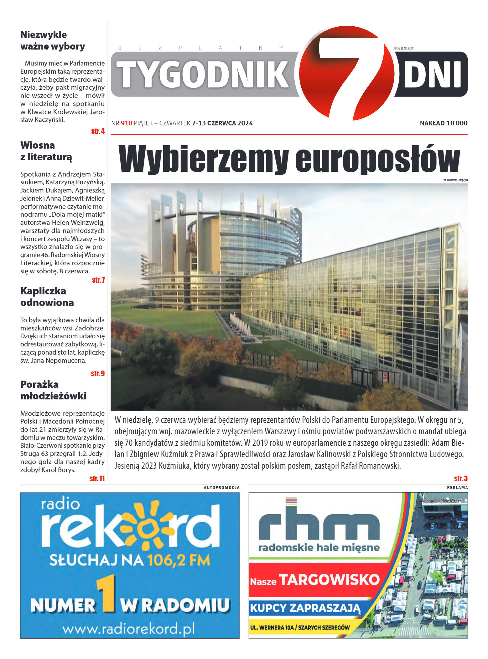 Tygodnik "7 Dni" nr 910 z dn. 7.06.2024 r. - strona 1