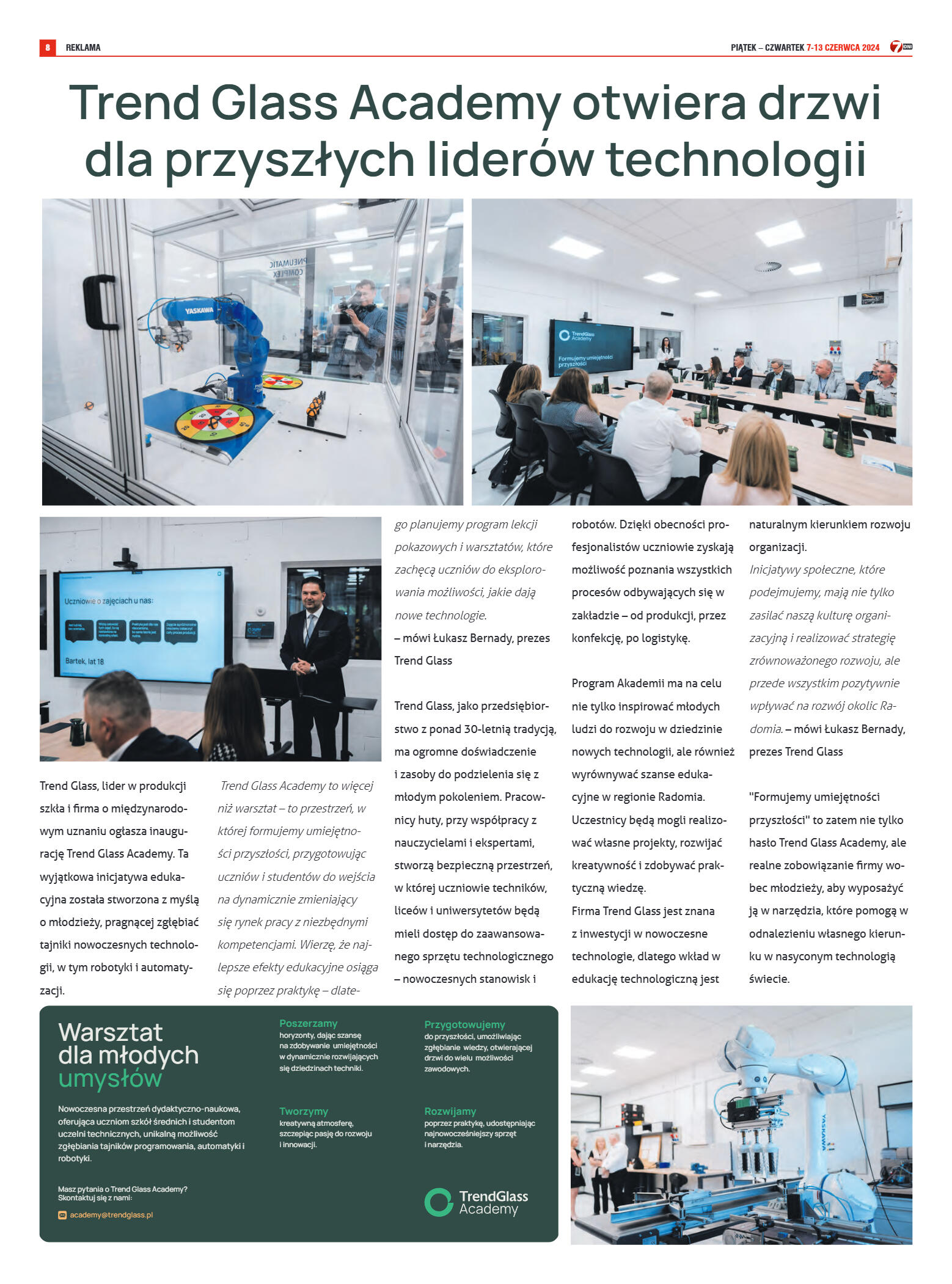 Tygodnik "7 Dni" nr 910 z dn. 7.06.2024 r. - strona 8