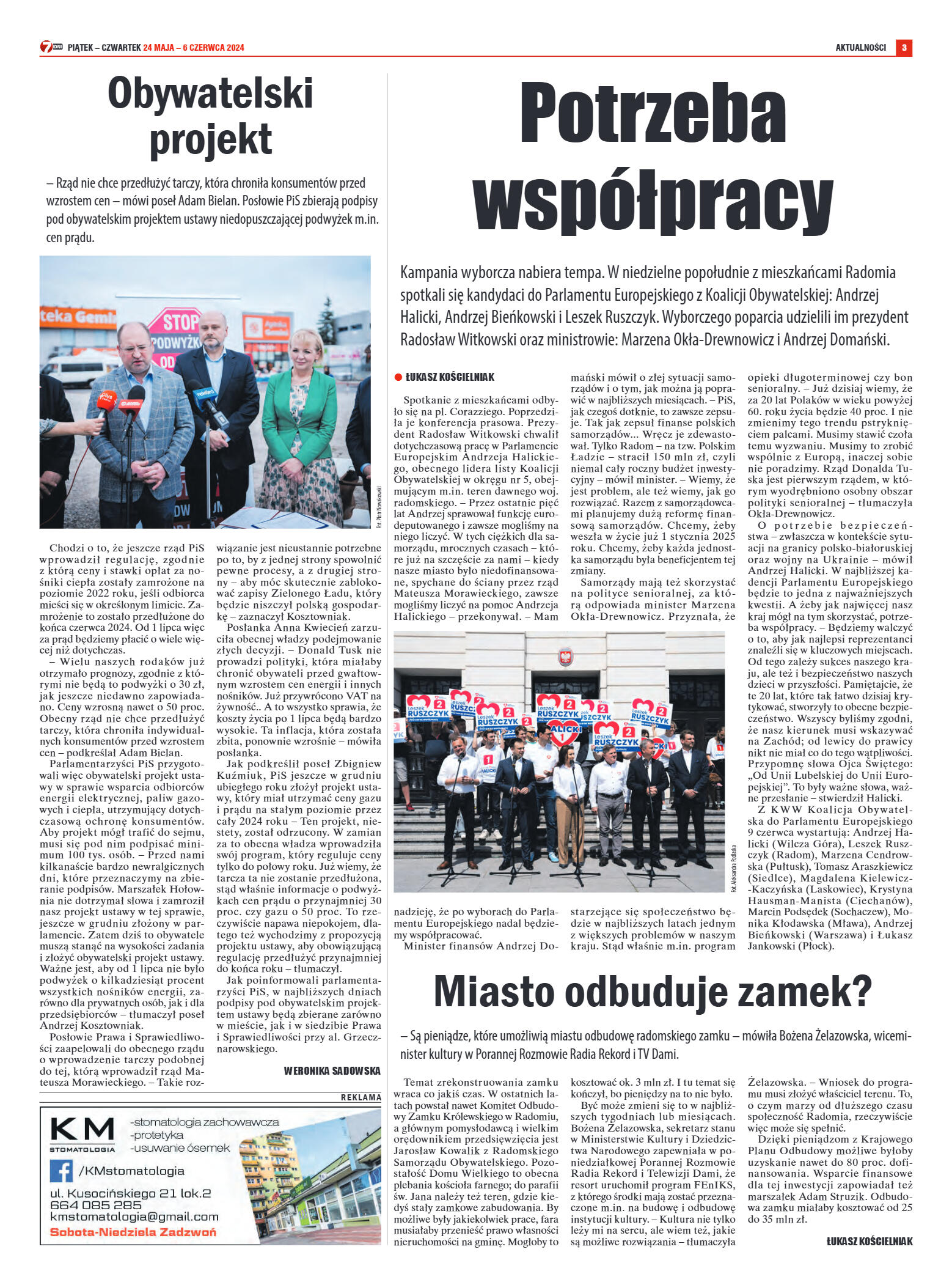 Tygodnik "7 Dni" nr 909 z dn. 24.05.2024 r. - strona 3