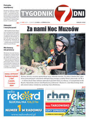 Tygodnik "7 Dni" nr 909 z dn. 24.05.2024 r. - strona 1