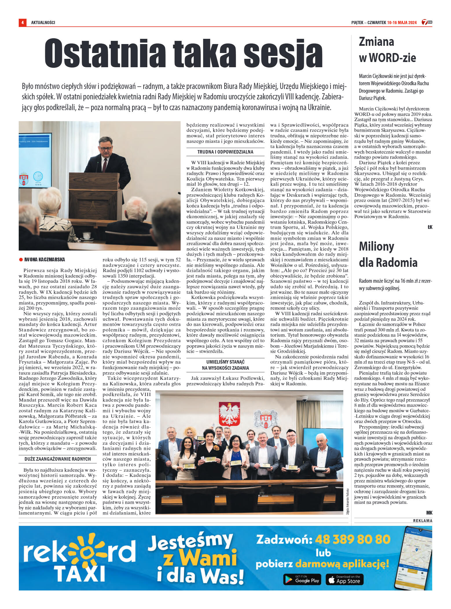 Tygodnik "7 Dni" nr 907 z dn. 10.05.2024 r. - strona 4