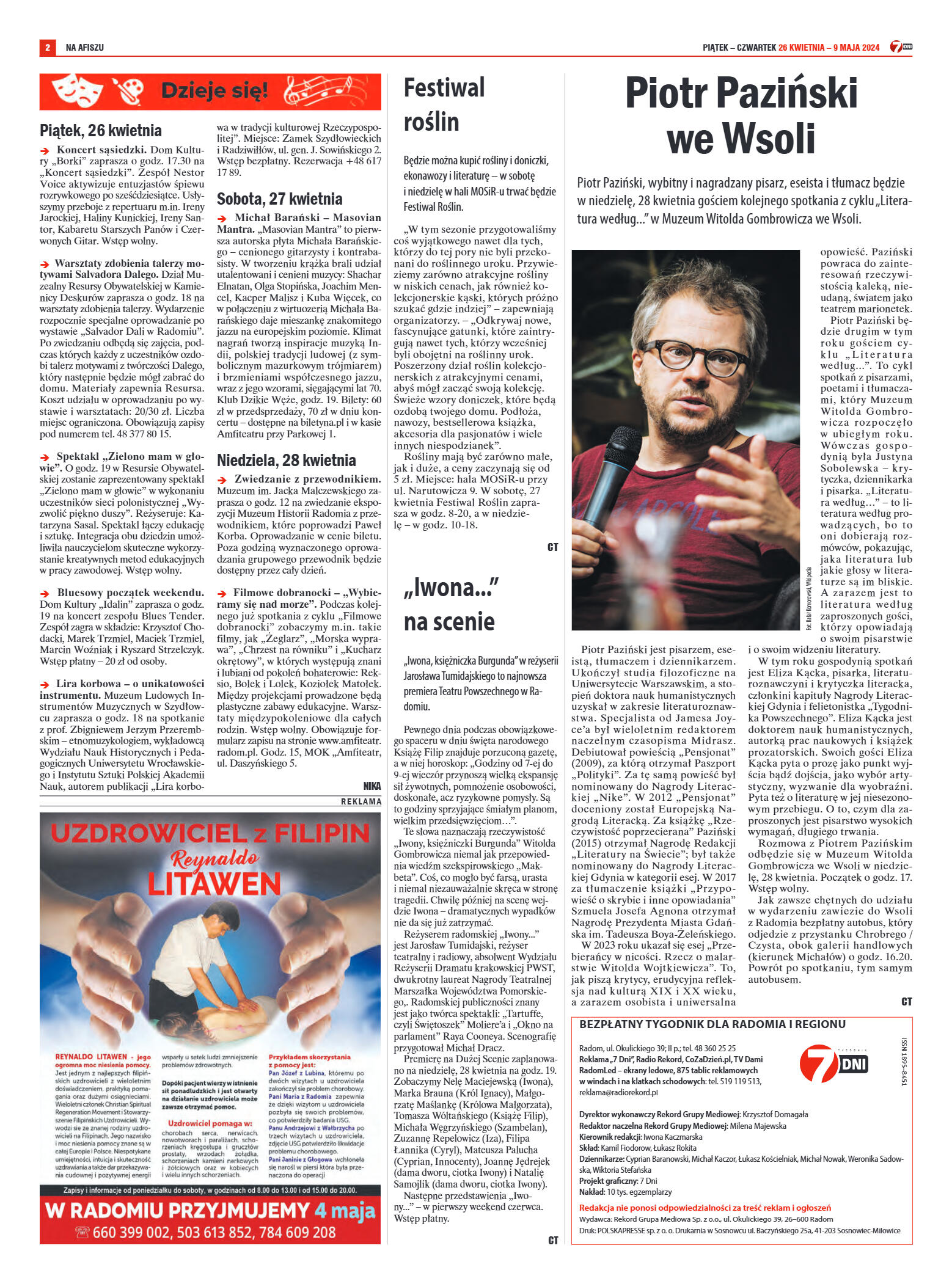 Tygodnik "7 Dni" nr 906 z dn. 26.04.2024 r. - strona 2