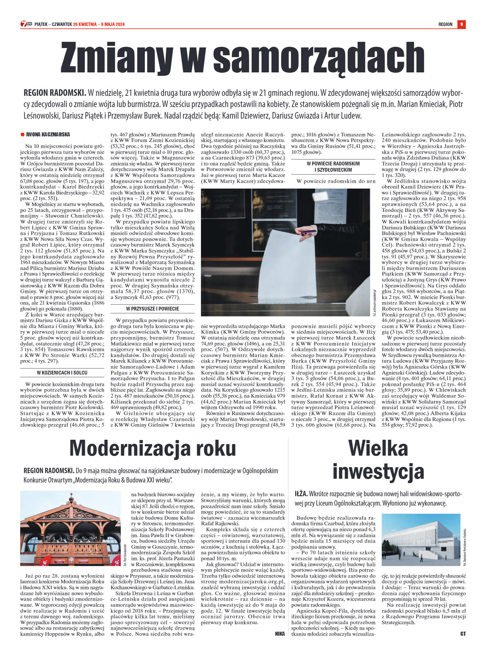 Tygodnik "7 Dni" nr 906 z dn. 26.04.2024 r. - strona 9