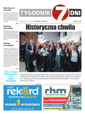 Tygodnik "7 Dni" nr 906 z dn. 26.04.2024 r. - strona 1