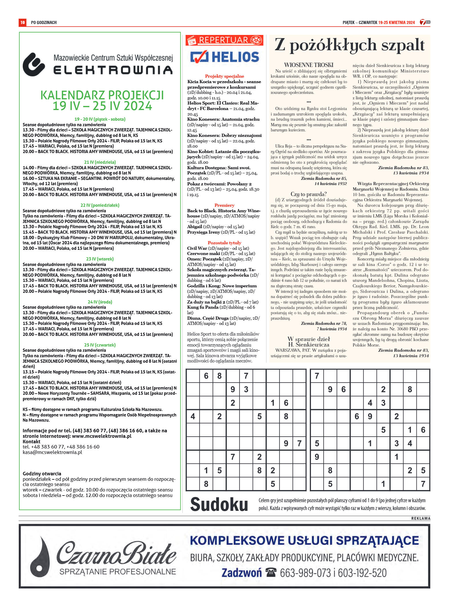 Tygodnik "7 Dni" nr 905 z dn. 19.04.2024 r. - strona 10