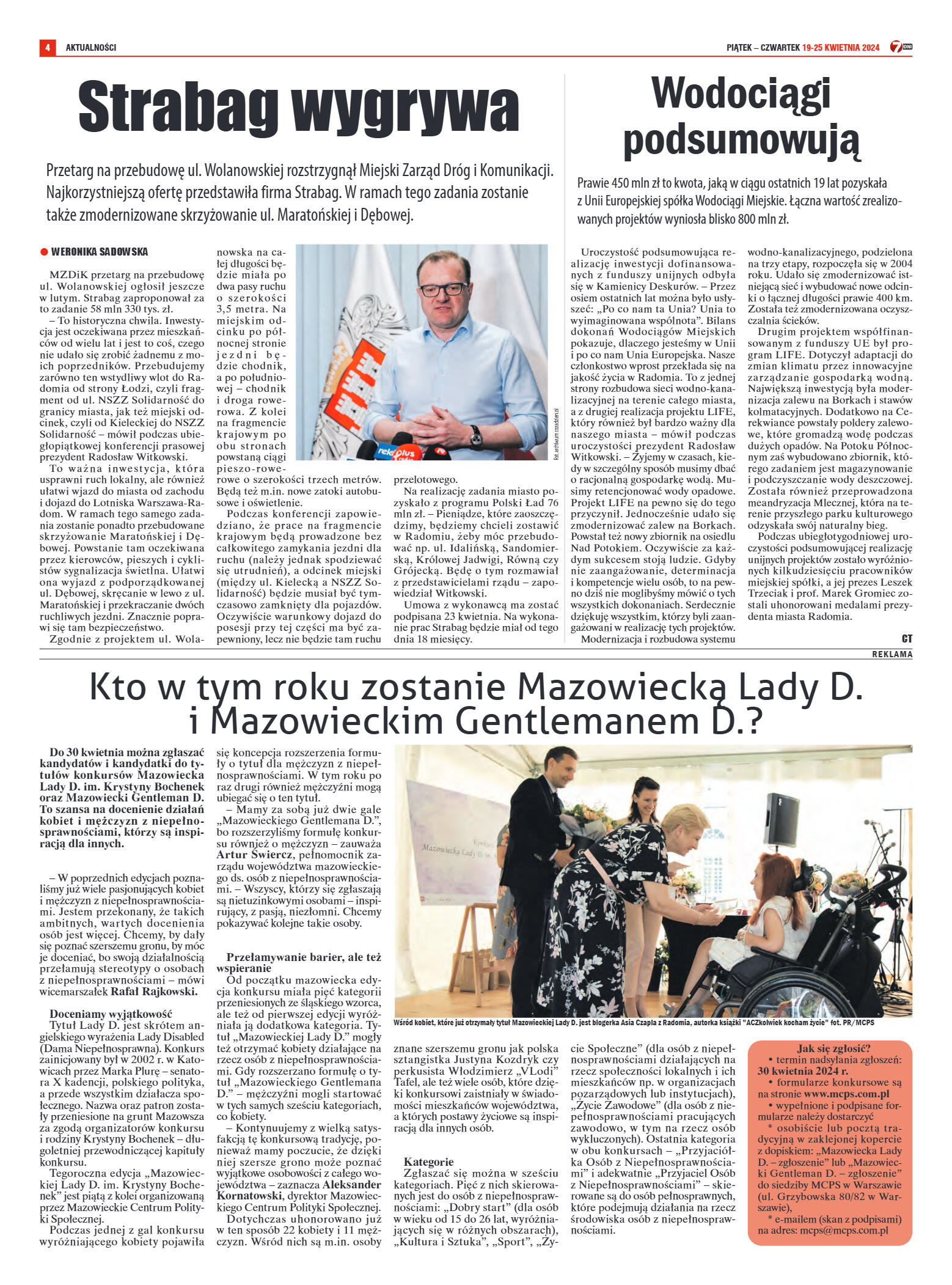 Tygodnik "7 Dni" nr 905 z dn. 19.04.2024 r. - strona 4