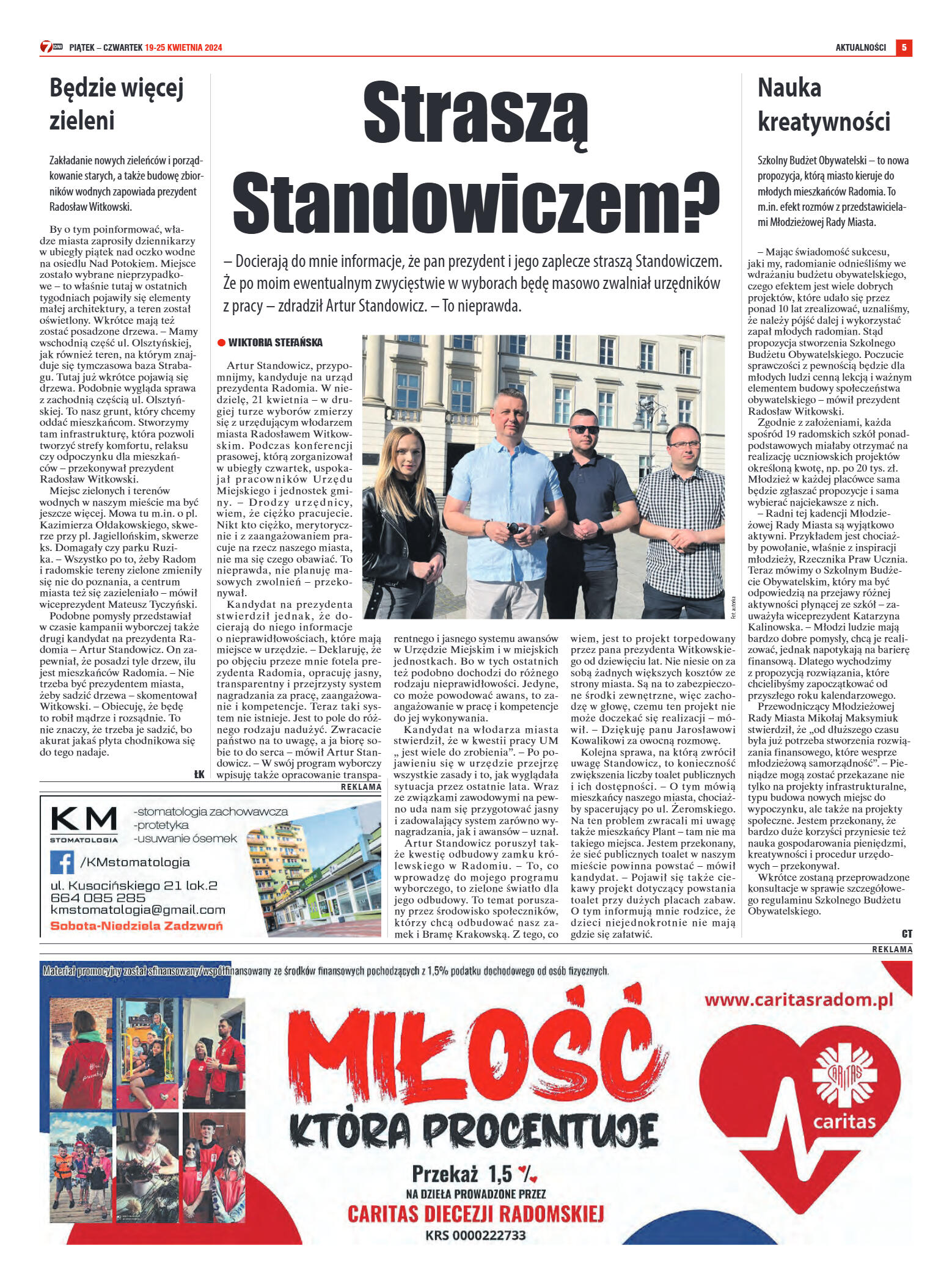 Tygodnik "7 Dni" nr 905 z dn. 19.04.2024 r. - strona 5