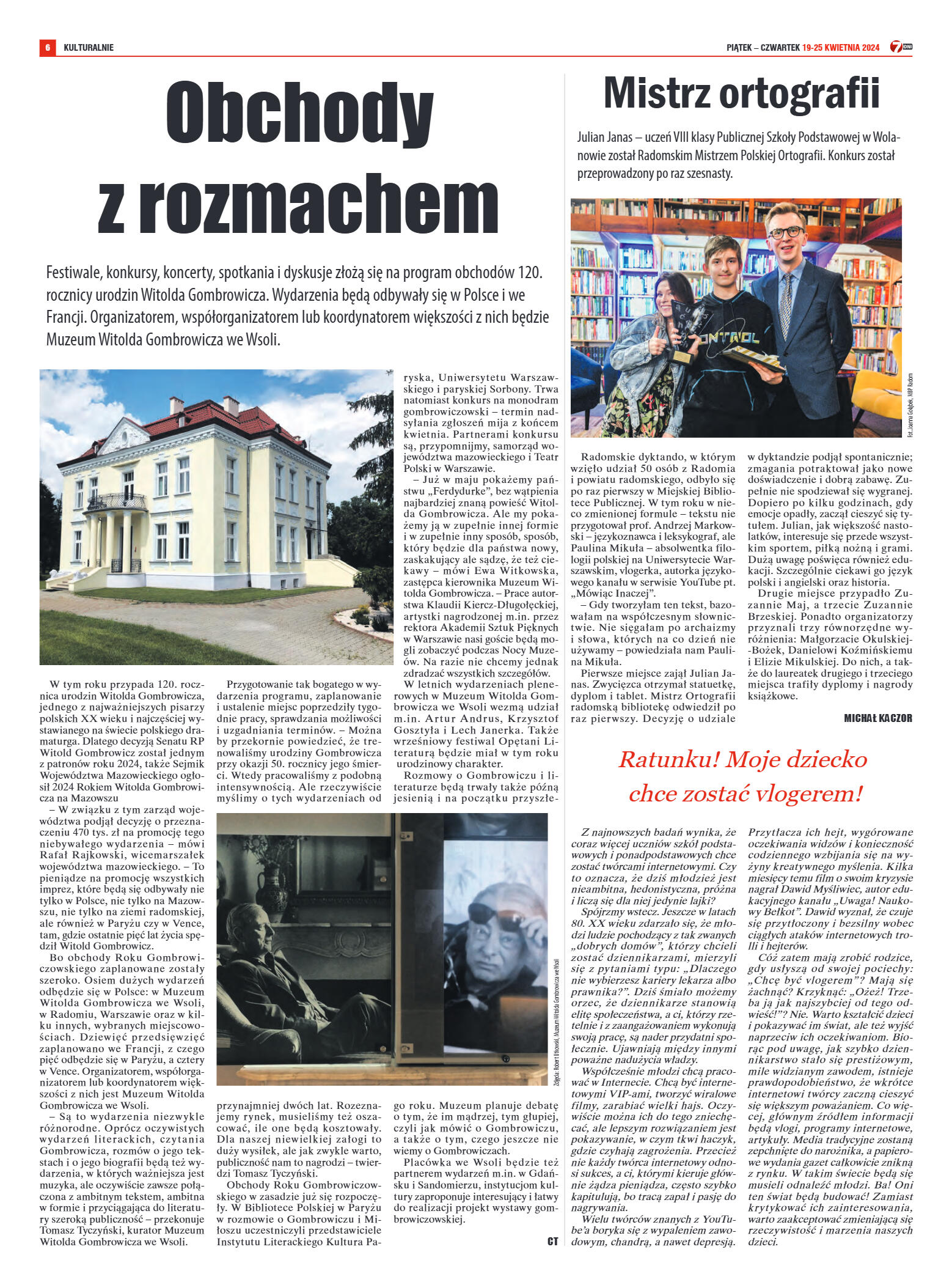 Tygodnik "7 Dni" nr 905 z dn. 19.04.2024 r. - strona 6