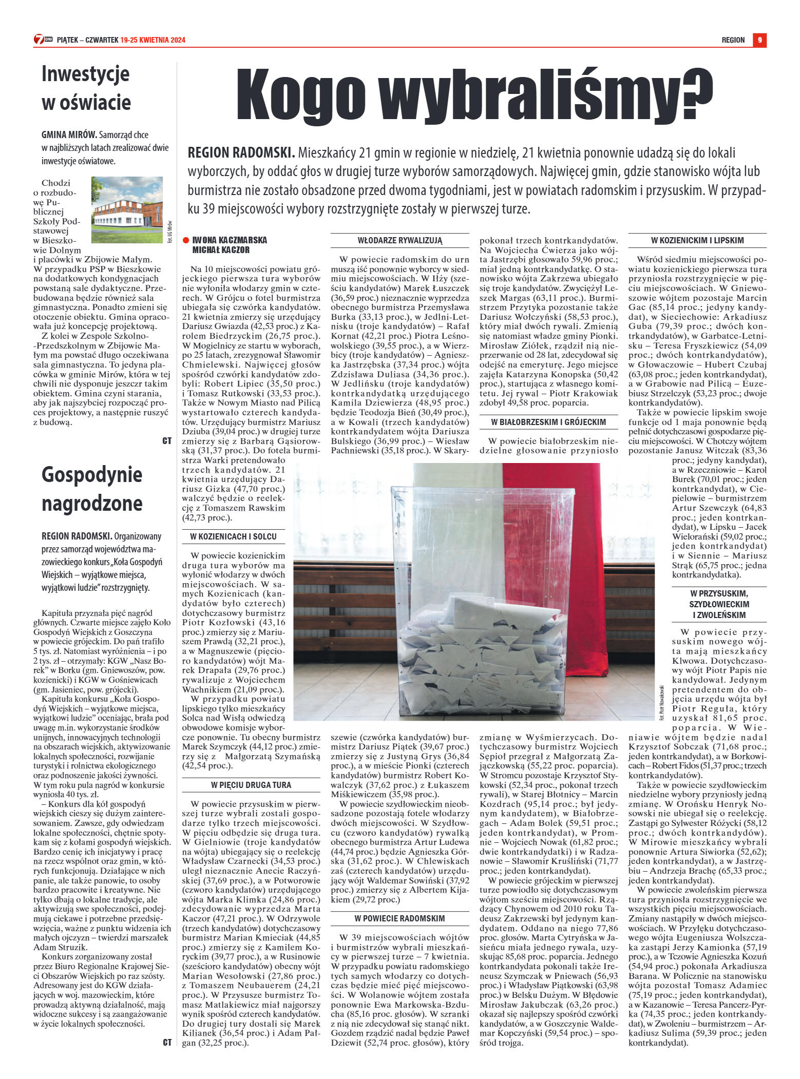 Tygodnik "7 Dni" nr 905 z dn. 19.04.2024 r. - strona 9