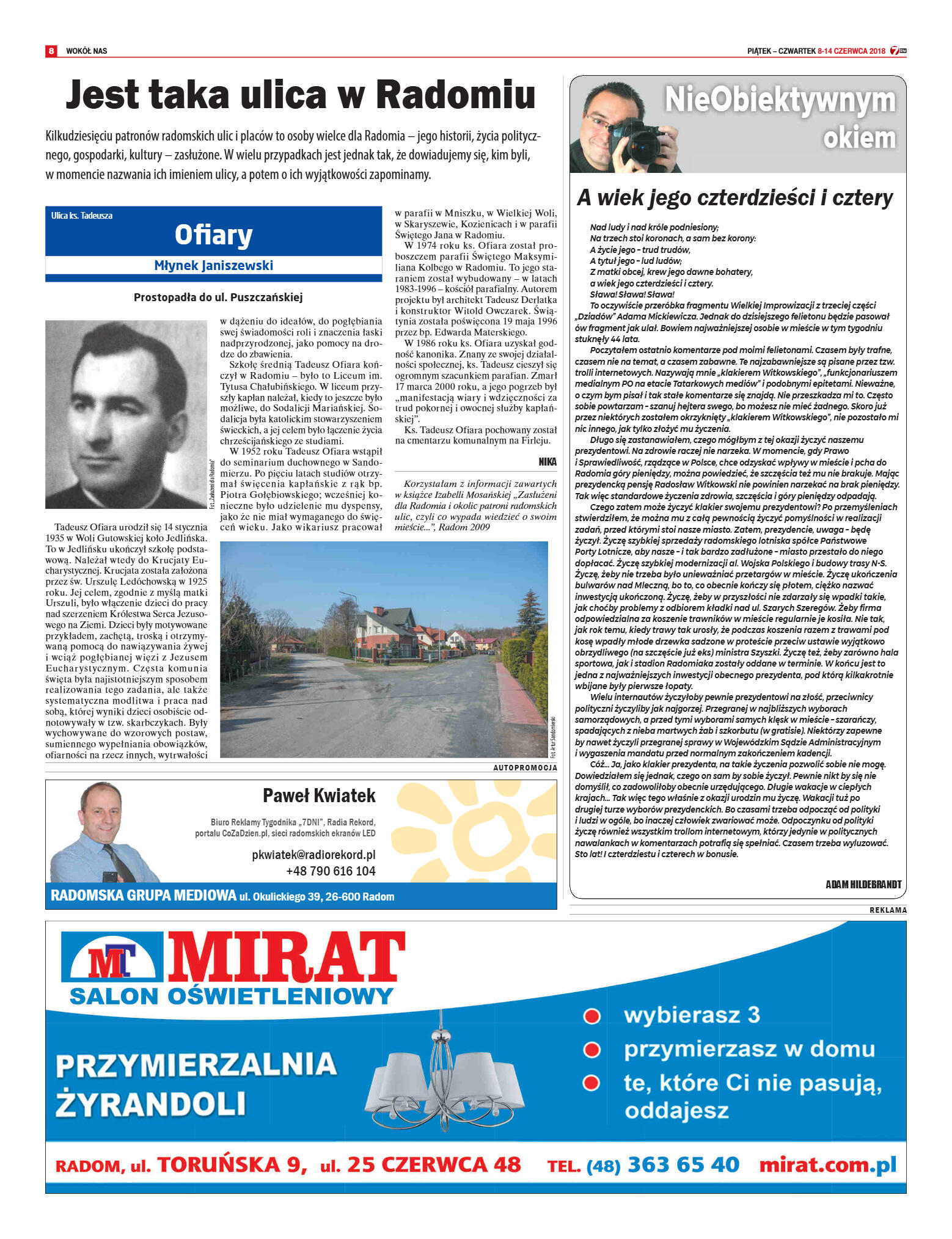 Tygodnik "7 Dni" nr 638 z dn. 8.06.2018 - strona 8