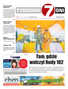 Tygodnik "7 Dni" nr 638 z dn. 8.06.2018 - strona 1