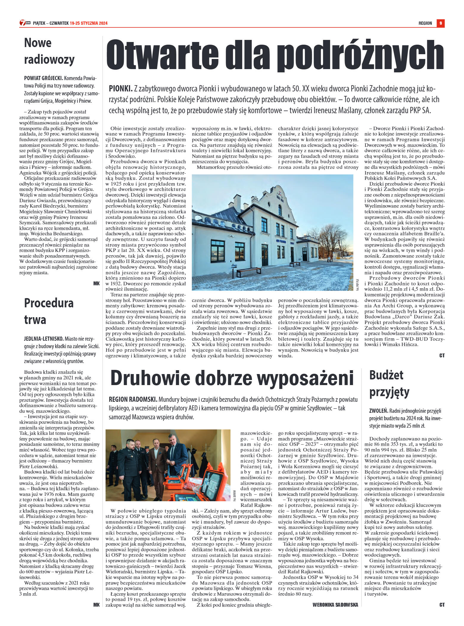 Tygodnik "7 Dni" nr 892 z dn. 19.01.2024 r. - strona 9