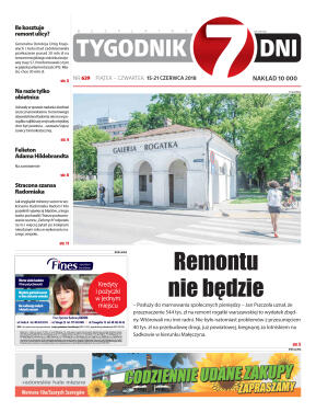 Tygodnik "7 Dni" nr 639 z dn. 15.06.2018 - strona 1