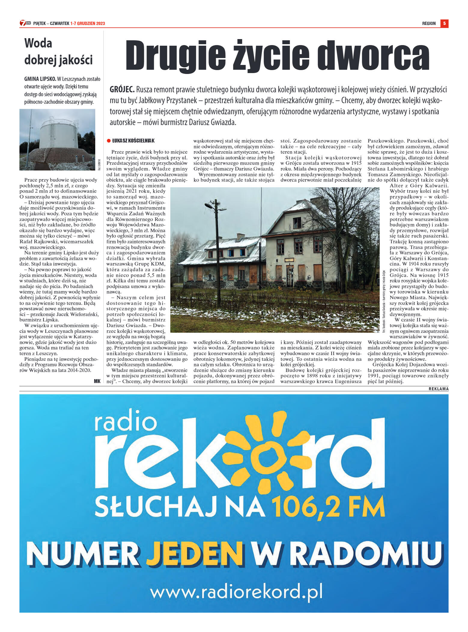 Tygodnik "7 Dni" nr 887 z dn. 01.12.2023 r. - strona 5